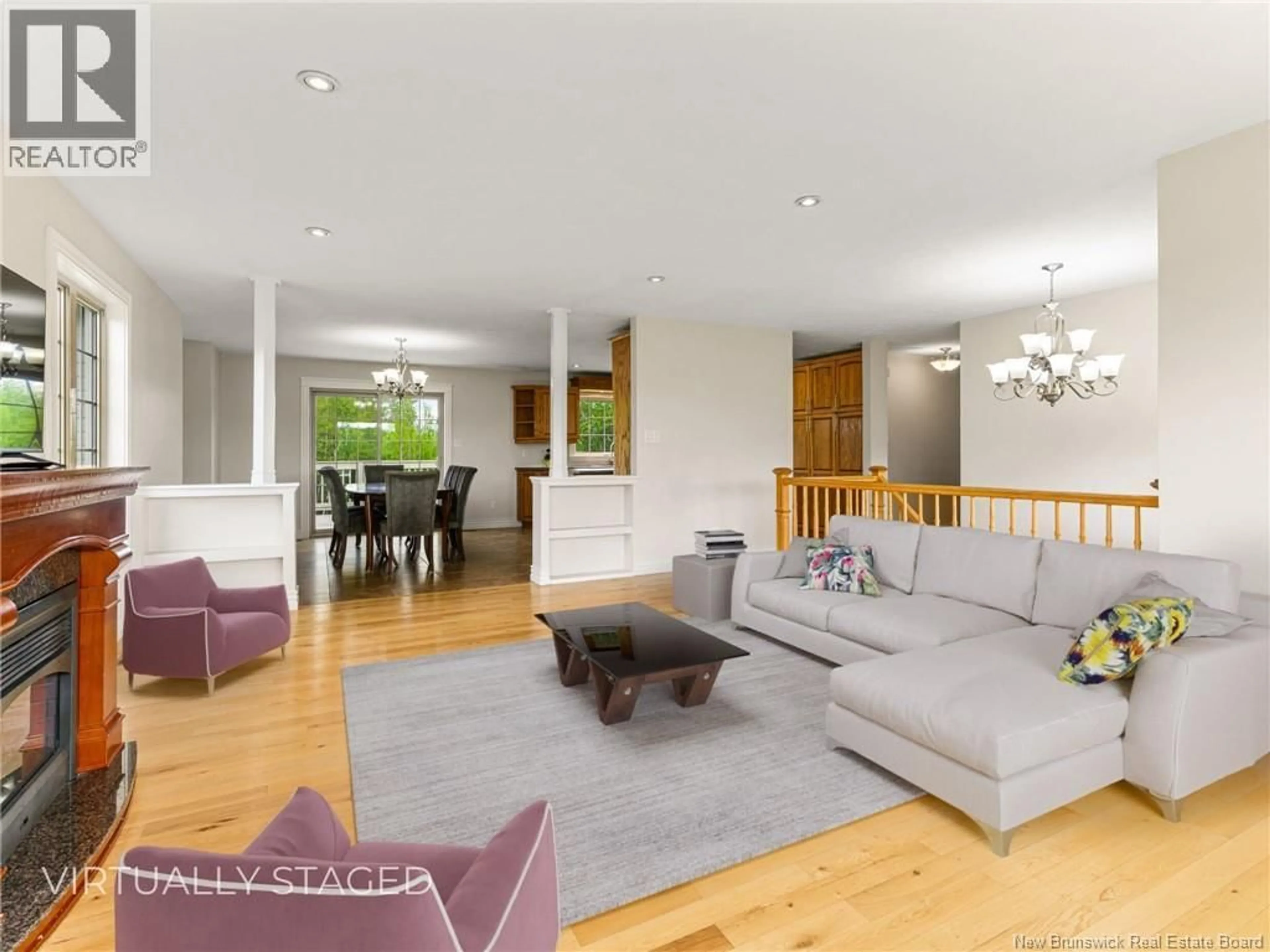 Living room with furniture, wood/laminate floor for 160 DANIEL DRIVE, Irishtown New Brunswick E1H0B4
