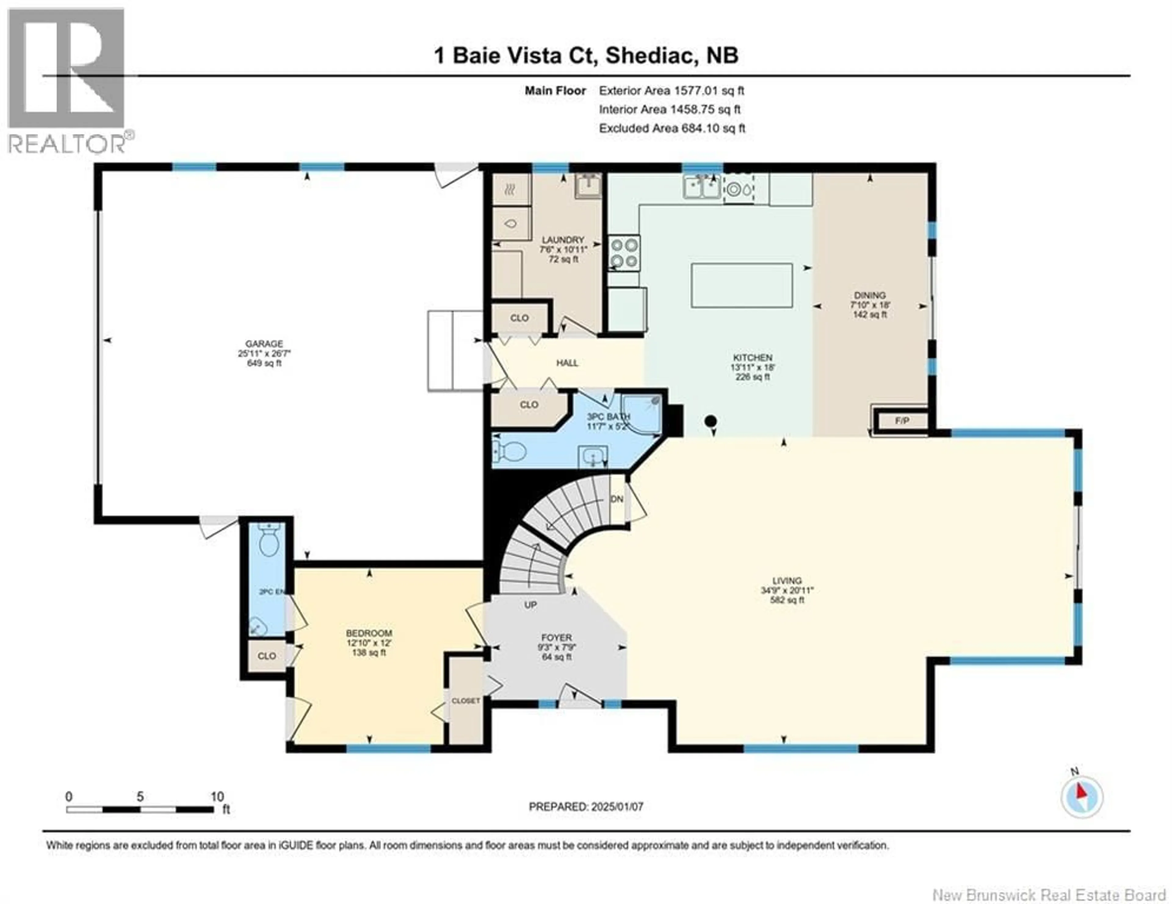 Floor plan for 1 BAIE VISTA, Shediac Cape New Brunswick E4P2Y7