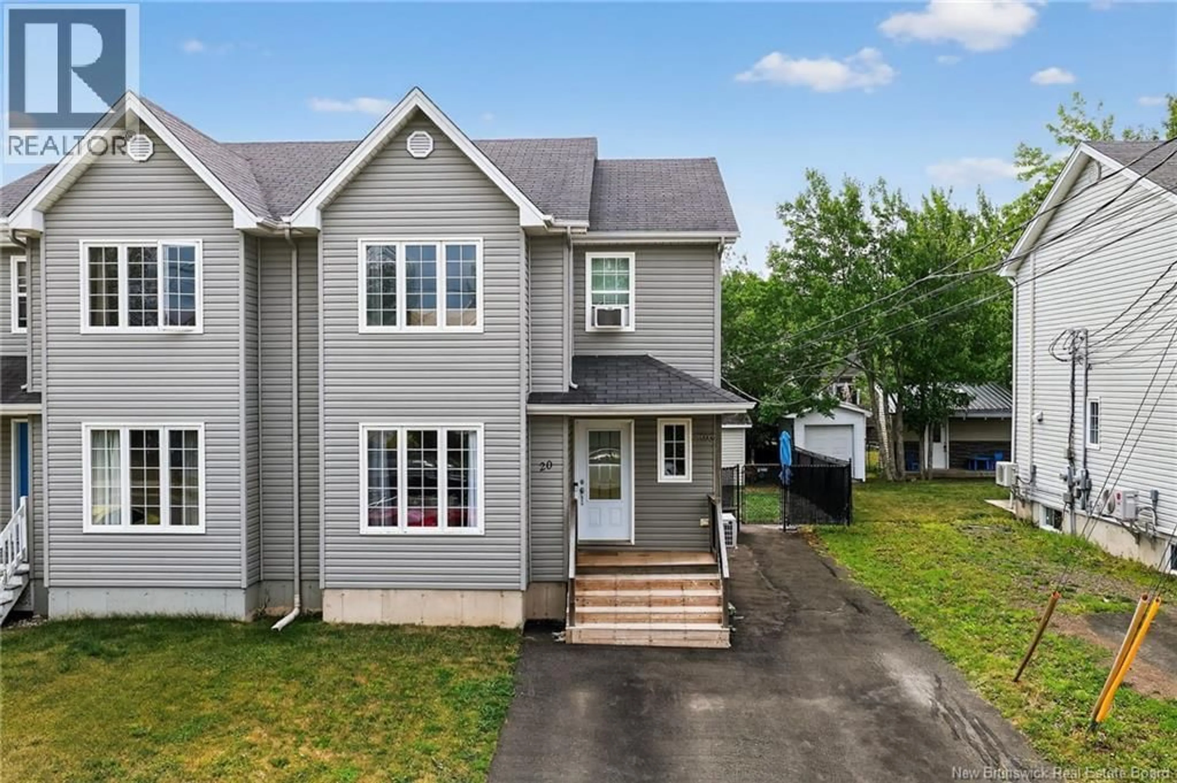 Home with vinyl exterior material, street for 20 CANDICE LANE, Moncton New Brunswick E1G0A7