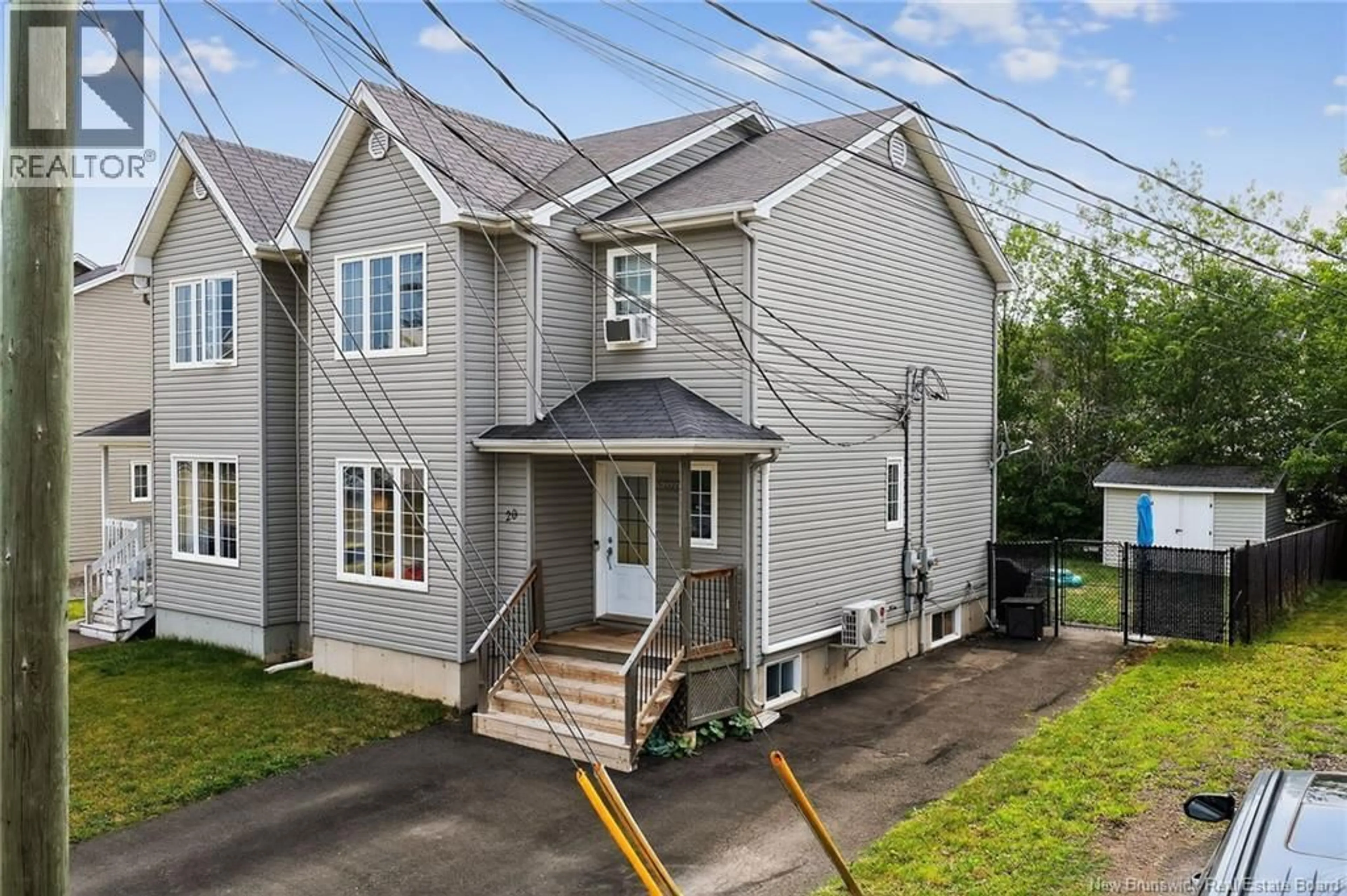 A pic from outside/outdoor area/front of a property/back of a property/a pic from drone, street for 20 CANDICE LANE, Moncton New Brunswick E1G0A7