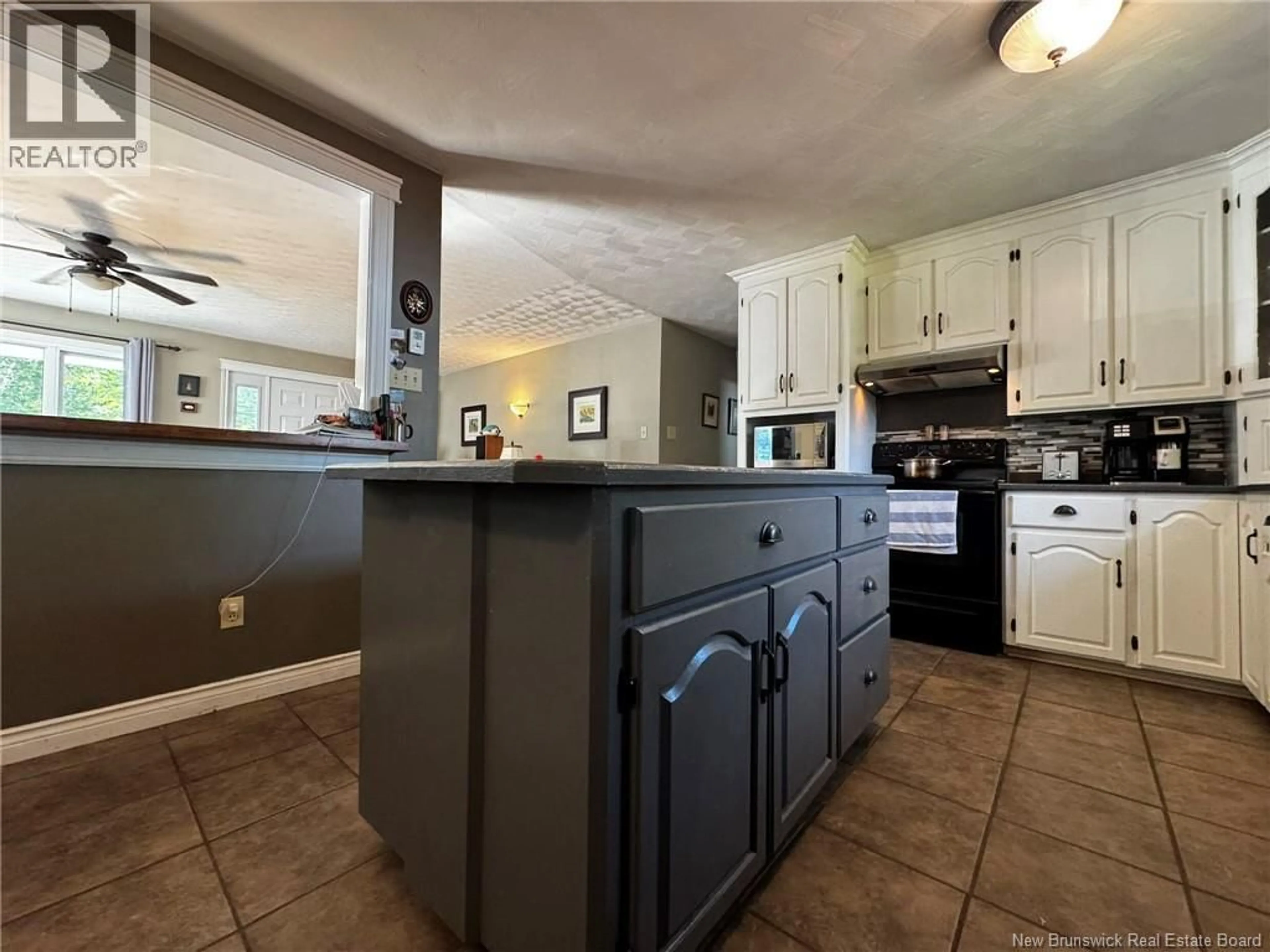 Open concept kitchen, ceramic/tile floor for 518 STOREYTOWN ROAD, Storeytown New Brunswick E9C1T8