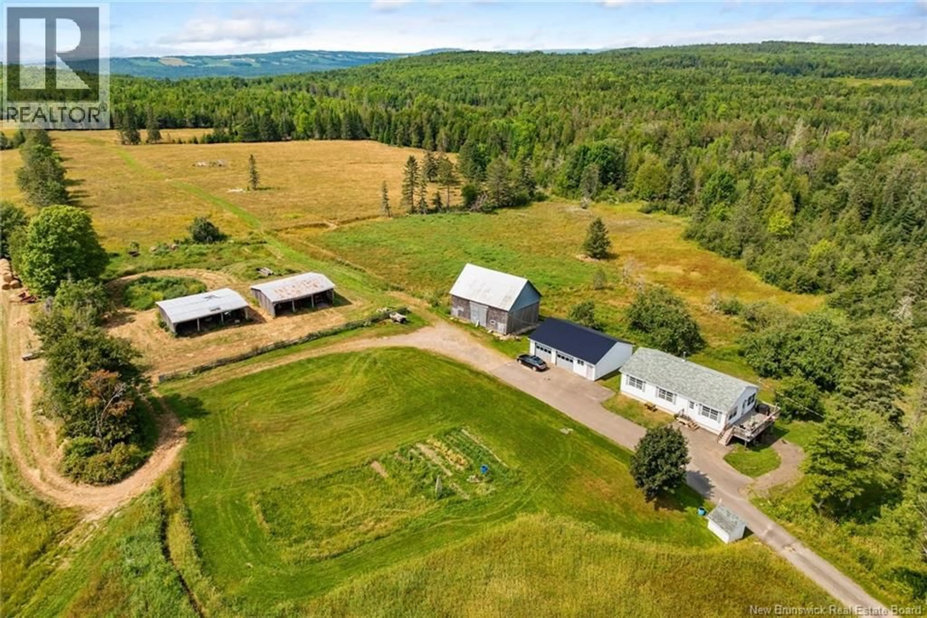 A pic from outside/outdoor area/front of a property/back of a property/a pic from drone, mountain view for 460 ROUTE 610, Upper Caverhill New Brunswick E6L1L5