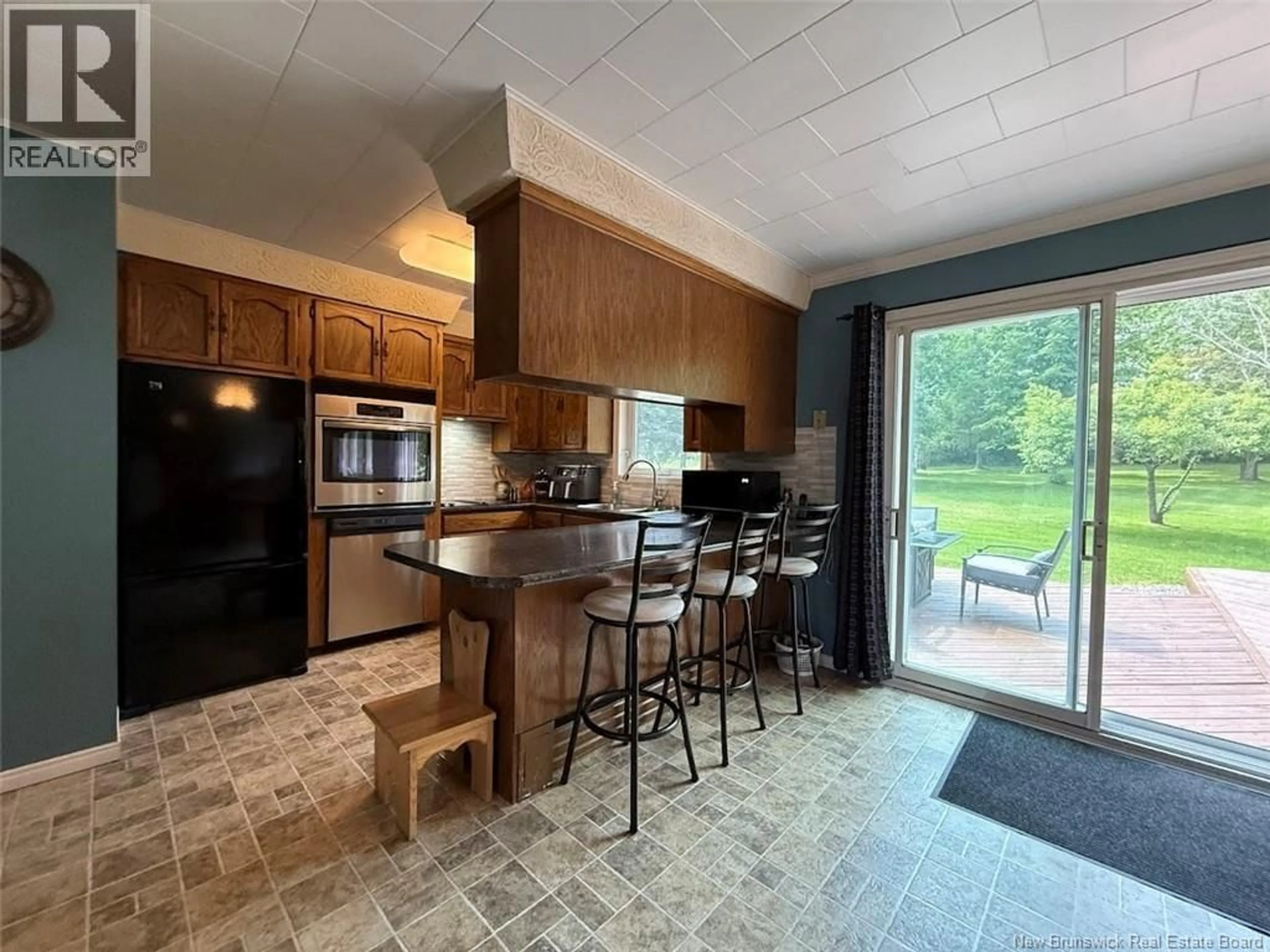 Open concept kitchen, ceramic/tile floor for 1781 ROUTE 120, St-Hilaire New Brunswick E3V4T5