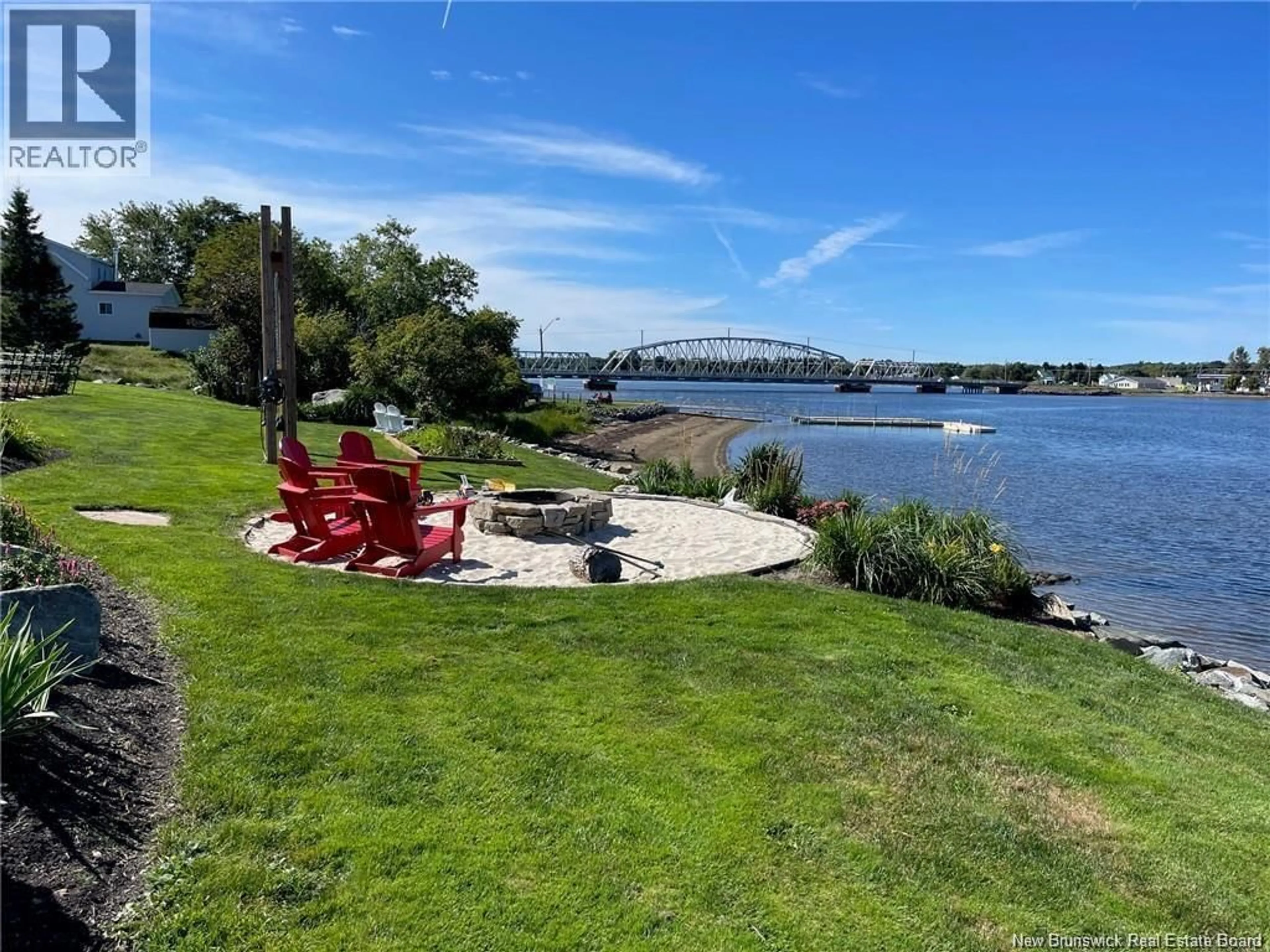A pic from outside/outdoor area/front of a property/back of a property/a pic from drone, water/lake/river/ocean view for 17 RIVER STREET, Rexton New Brunswick E4W3C9