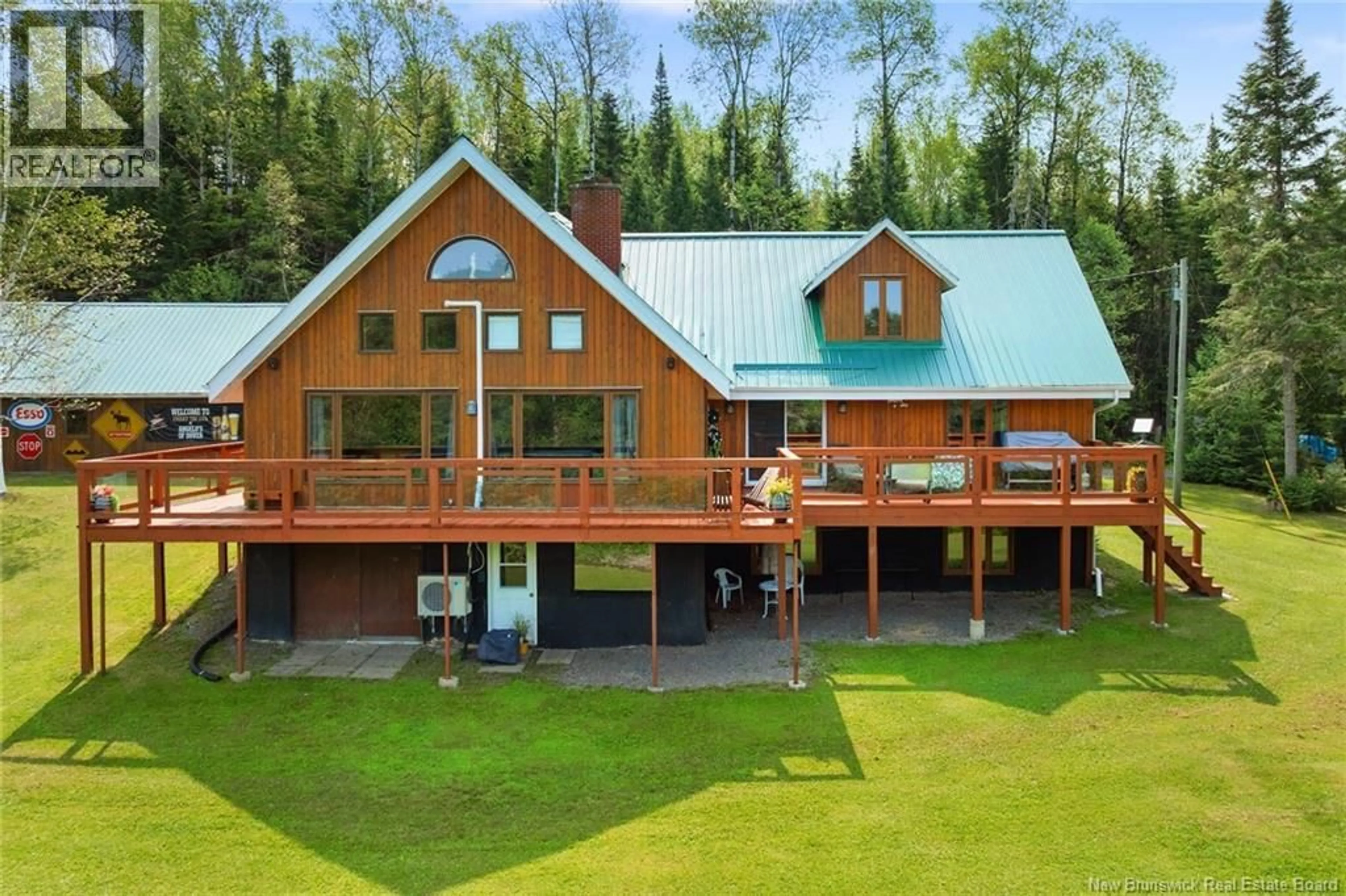 A pic from outside/outdoor area/front of a property/back of a property/a pic from drone, mountain view for 315 BOGAN BROOK ROAD, New Denmark New Brunswick E7G1E1