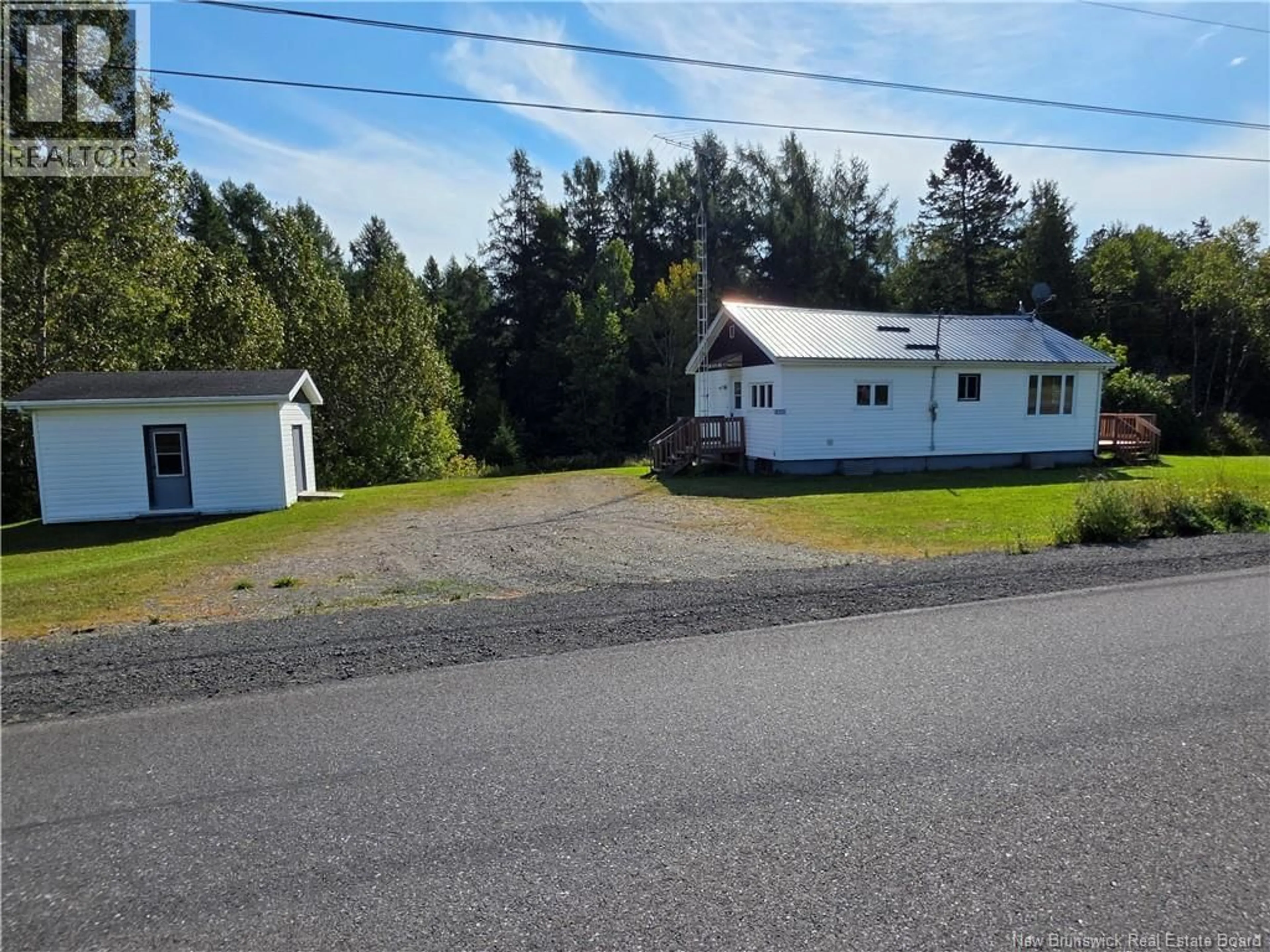 A pic from outside/outdoor area/front of a property/back of a property/a pic from drone, street for 1880 ROUTE 109, Arthurette New Brunswick E7H4B7