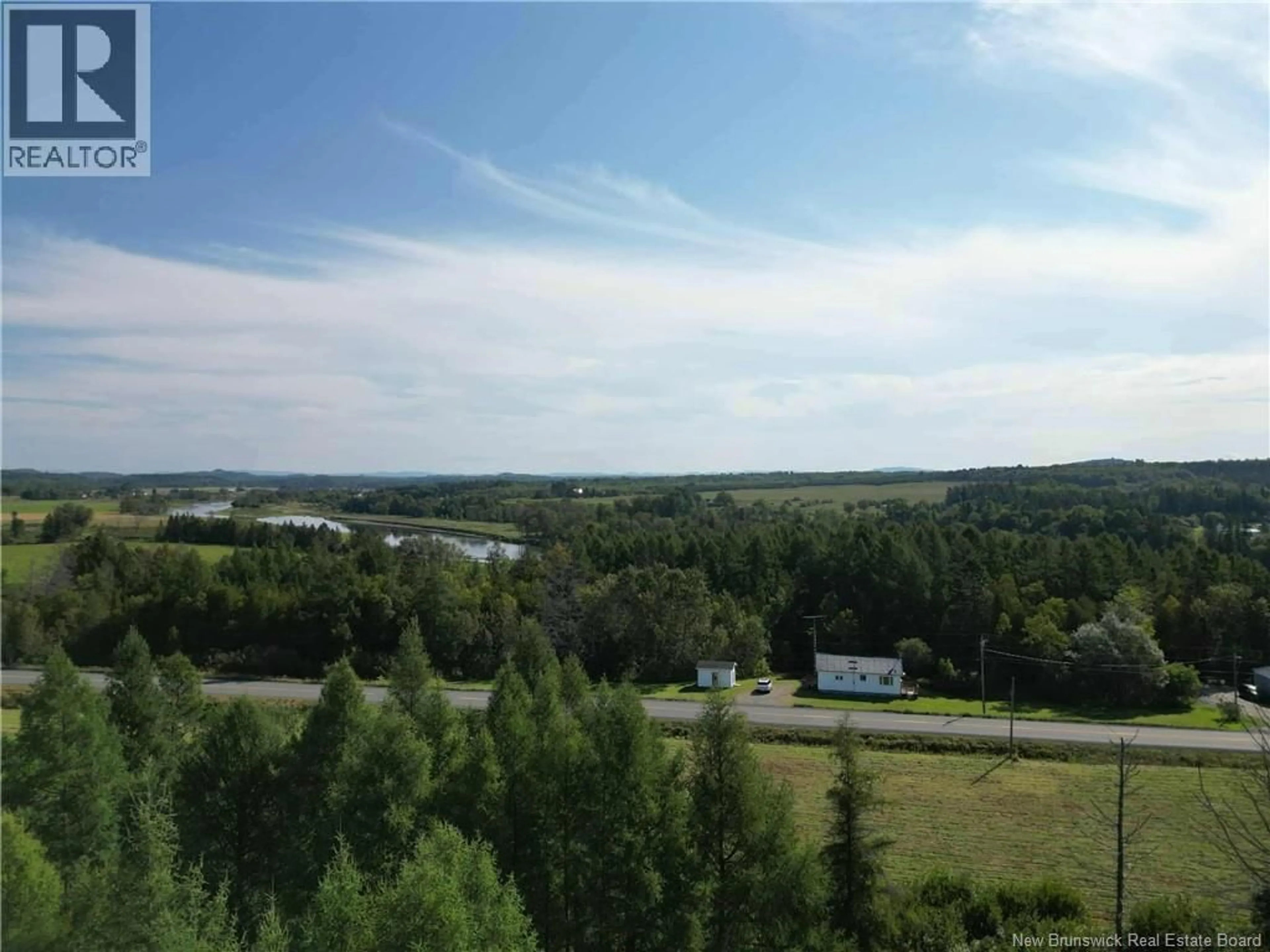 A pic from outside/outdoor area/front of a property/back of a property/a pic from drone, water/lake/river/ocean view for 1880 ROUTE 109, Arthurette New Brunswick E7H4B7