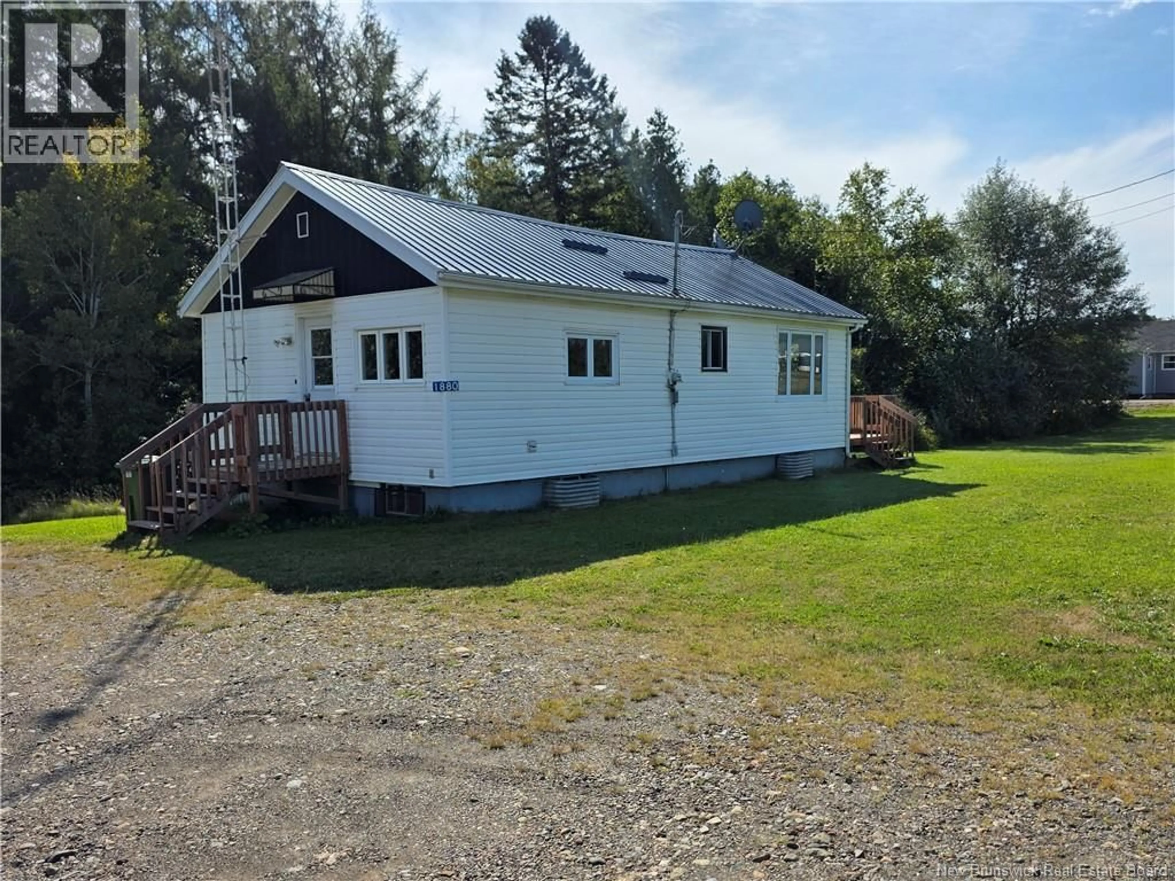 A pic from outside/outdoor area/front of a property/back of a property/a pic from drone, building for 1880 ROUTE 109, Arthurette New Brunswick E7H4B7