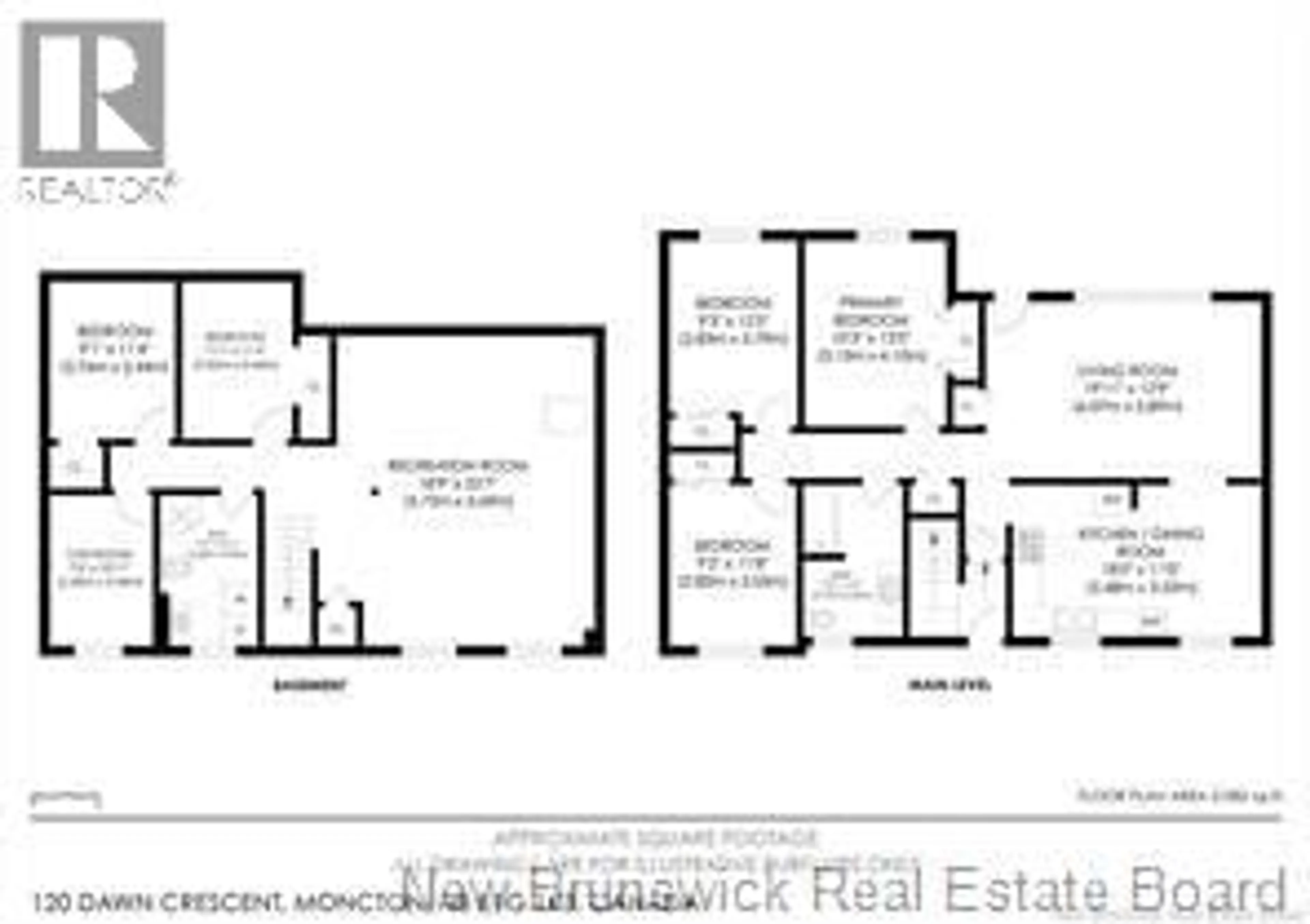 Floor plan for 120 DAWN CRESCENT, Moncton New Brunswick E1G1K3