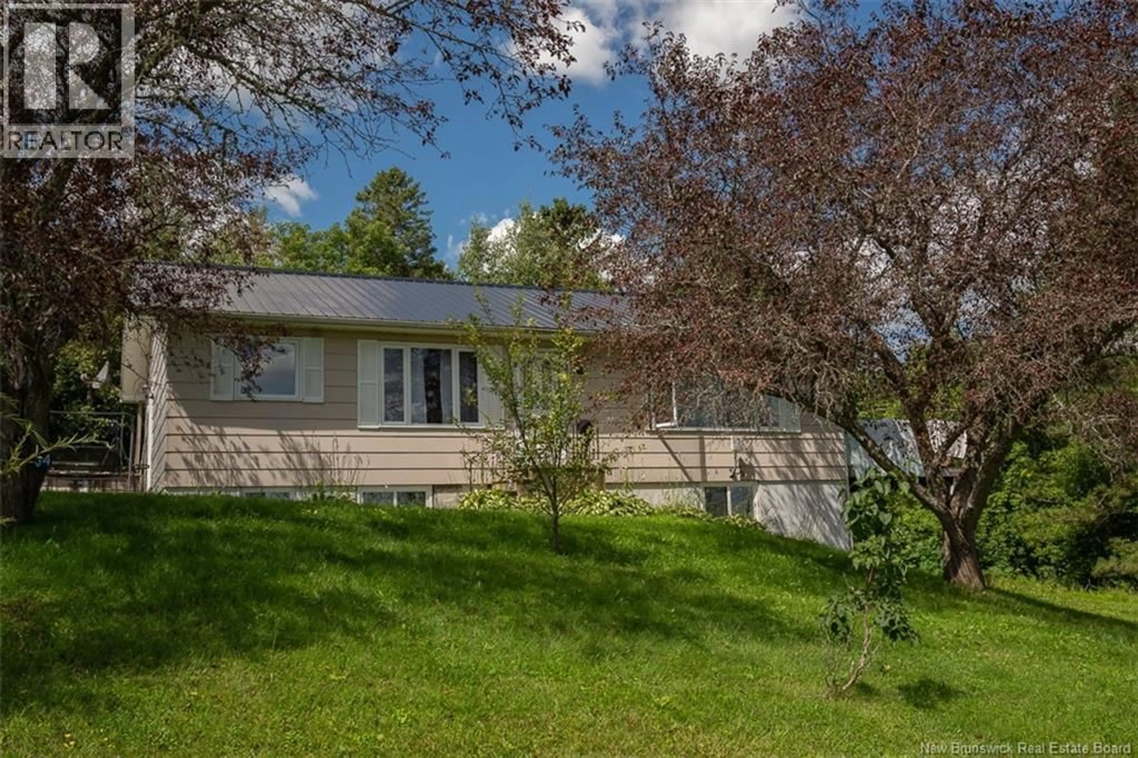 Home with vinyl exterior material, street for 34 STACEY ROAD, Wicklow New Brunswick E7L4E7