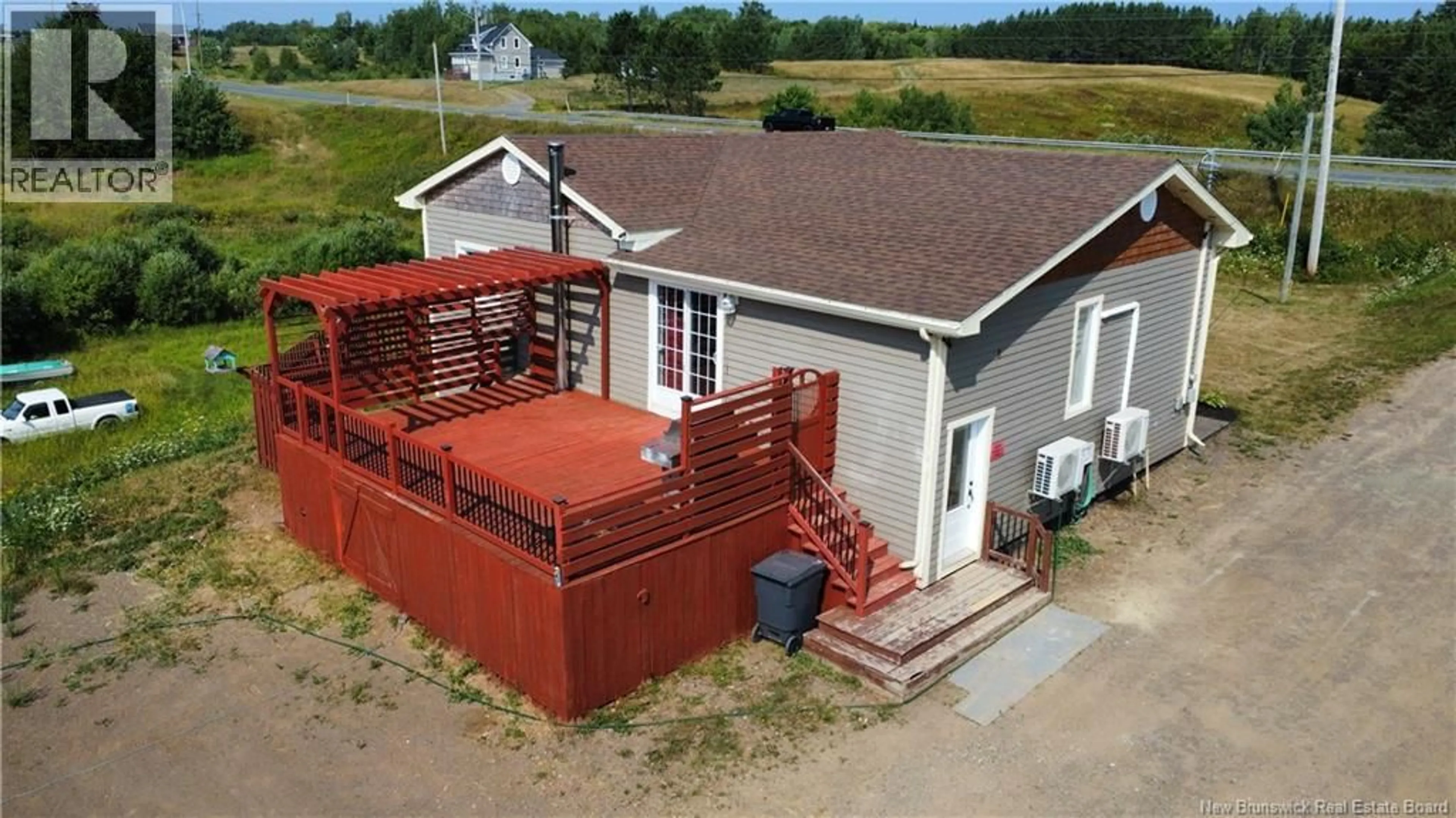 A pic from outside/outdoor area/front of a property/back of a property/a pic from drone, building for 2204 RTE 160, Saint-Sauveur New Brunswick E8L1P4