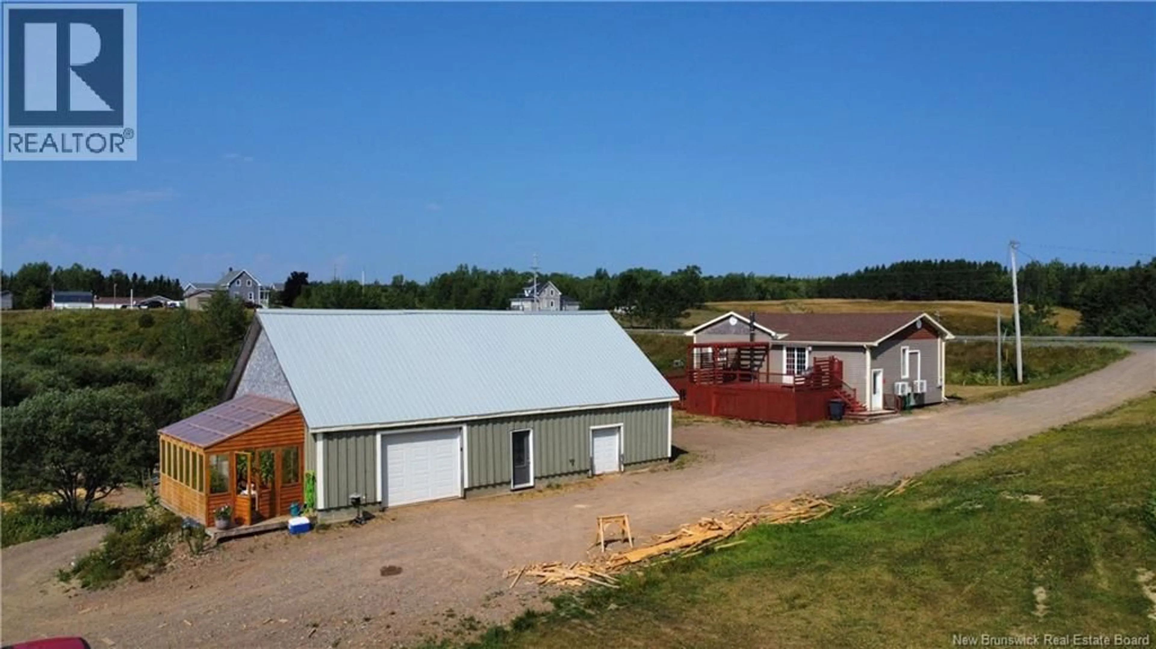A pic from outside/outdoor area/front of a property/back of a property/a pic from drone, building for 2204 RTE 160, Saint-Sauveur New Brunswick E8L1P4