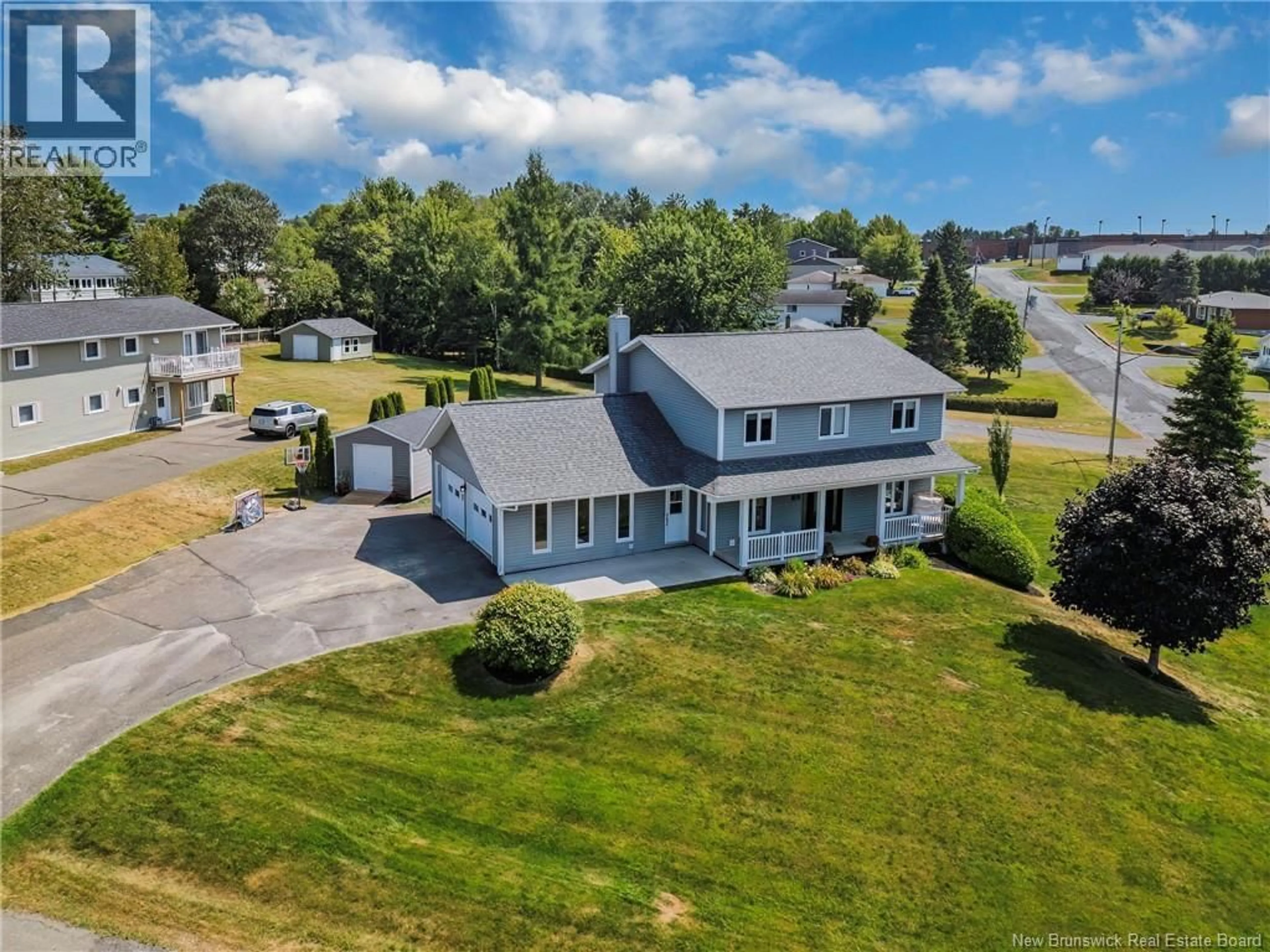 A pic from outside/outdoor area/front of a property/back of a property/a pic from drone, water/lake/river/ocean view for 224 BEAULIEU STREET, Grand-Sault/Grand Falls New Brunswick E3Y1E4