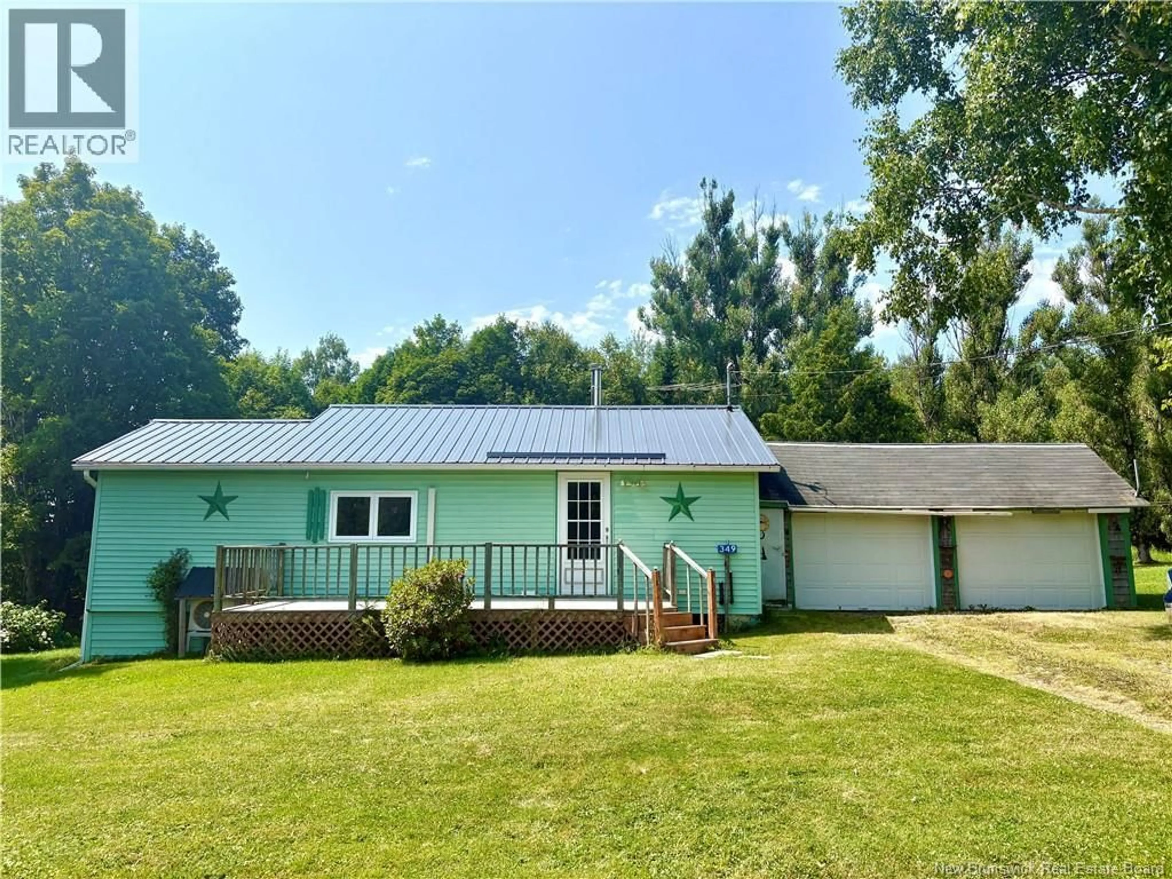 A pic from outside/outdoor area/front of a property/back of a property/a pic from drone, unknown for 349 BACK GREENFIELD ROAD, Centreville New Brunswick E7L3A7