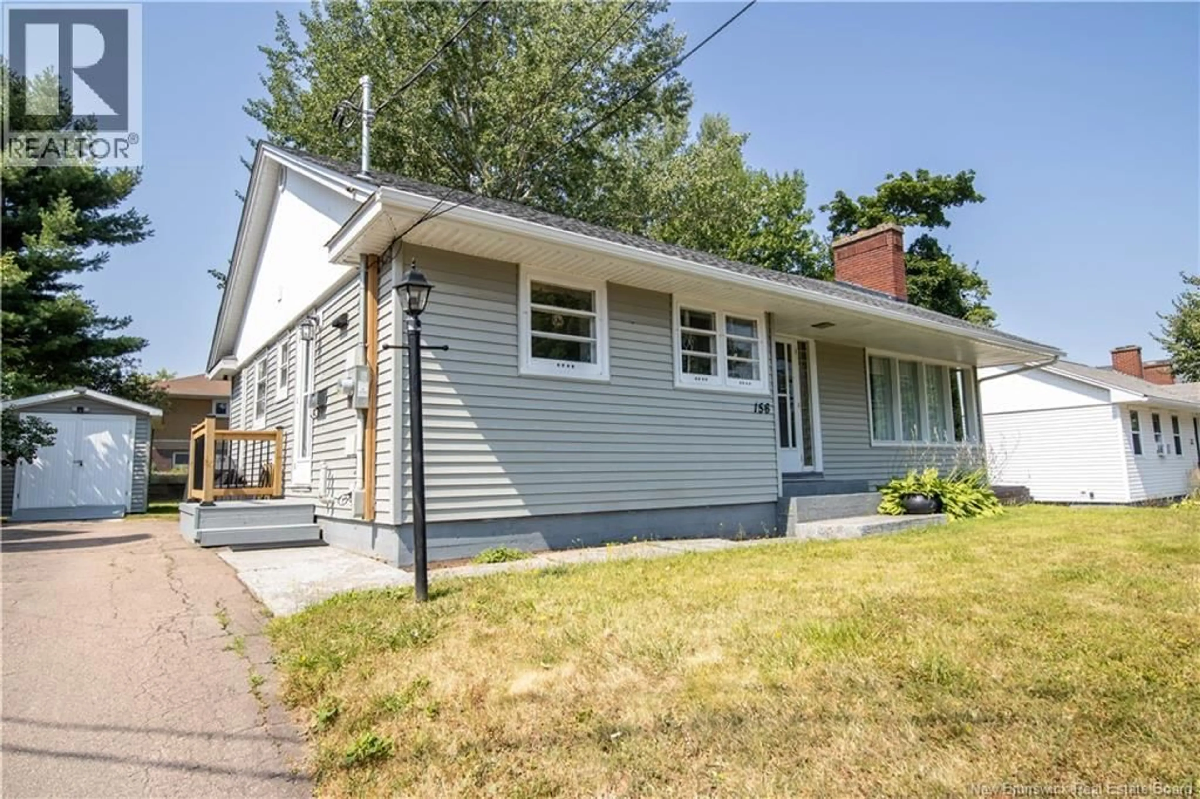 Home with vinyl exterior material, street for 156 WEST LANE, Moncton New Brunswick E1C6V2