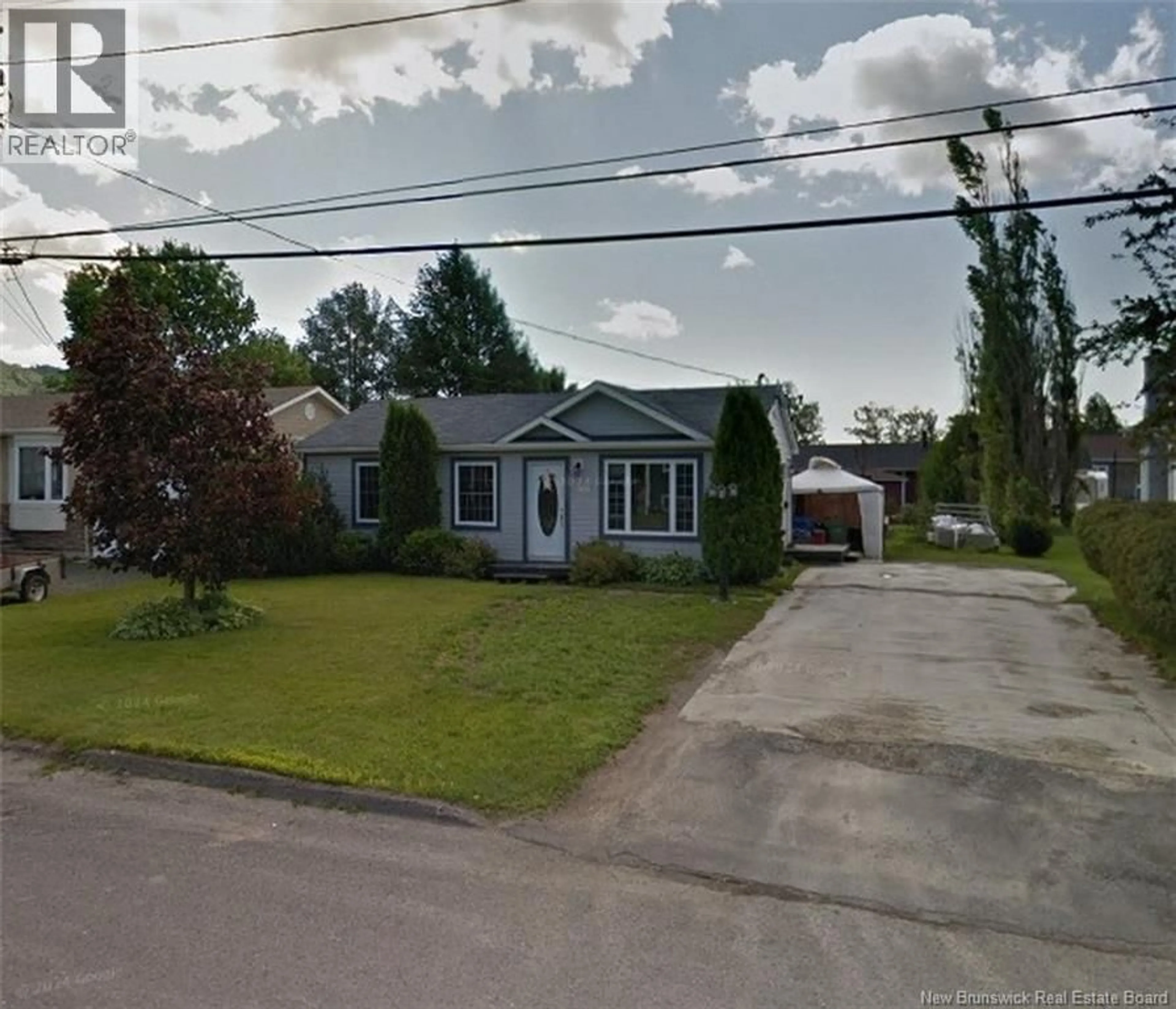 A pic from outside/outdoor area/front of a property/back of a property/a pic from drone, street for 25 DES SOEURS STREET, Saint-Jacques New Brunswick E7B1G5