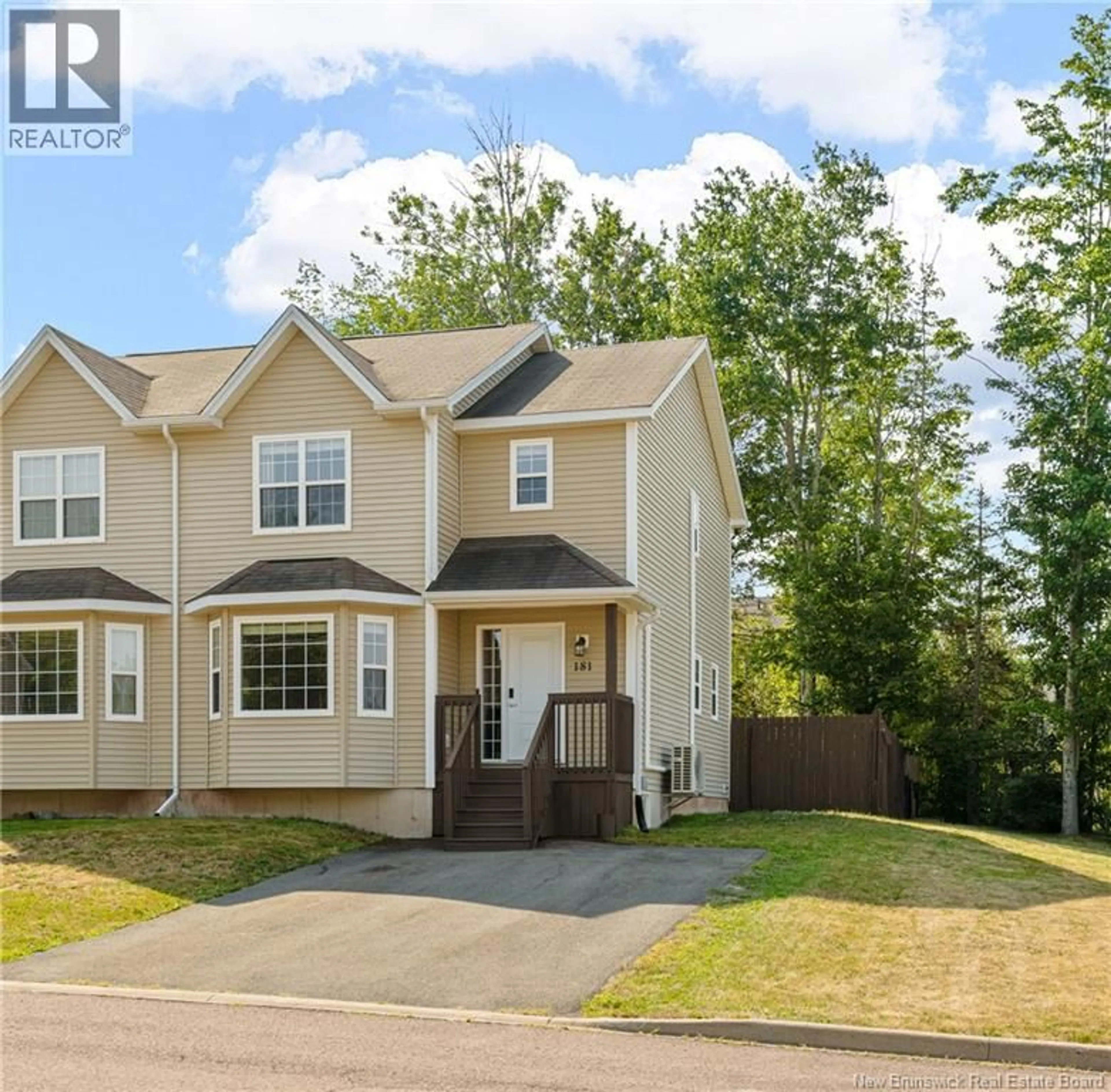 Home with vinyl exterior material, street for 181 BELLE FORET, Dieppe New Brunswick E1A9E6