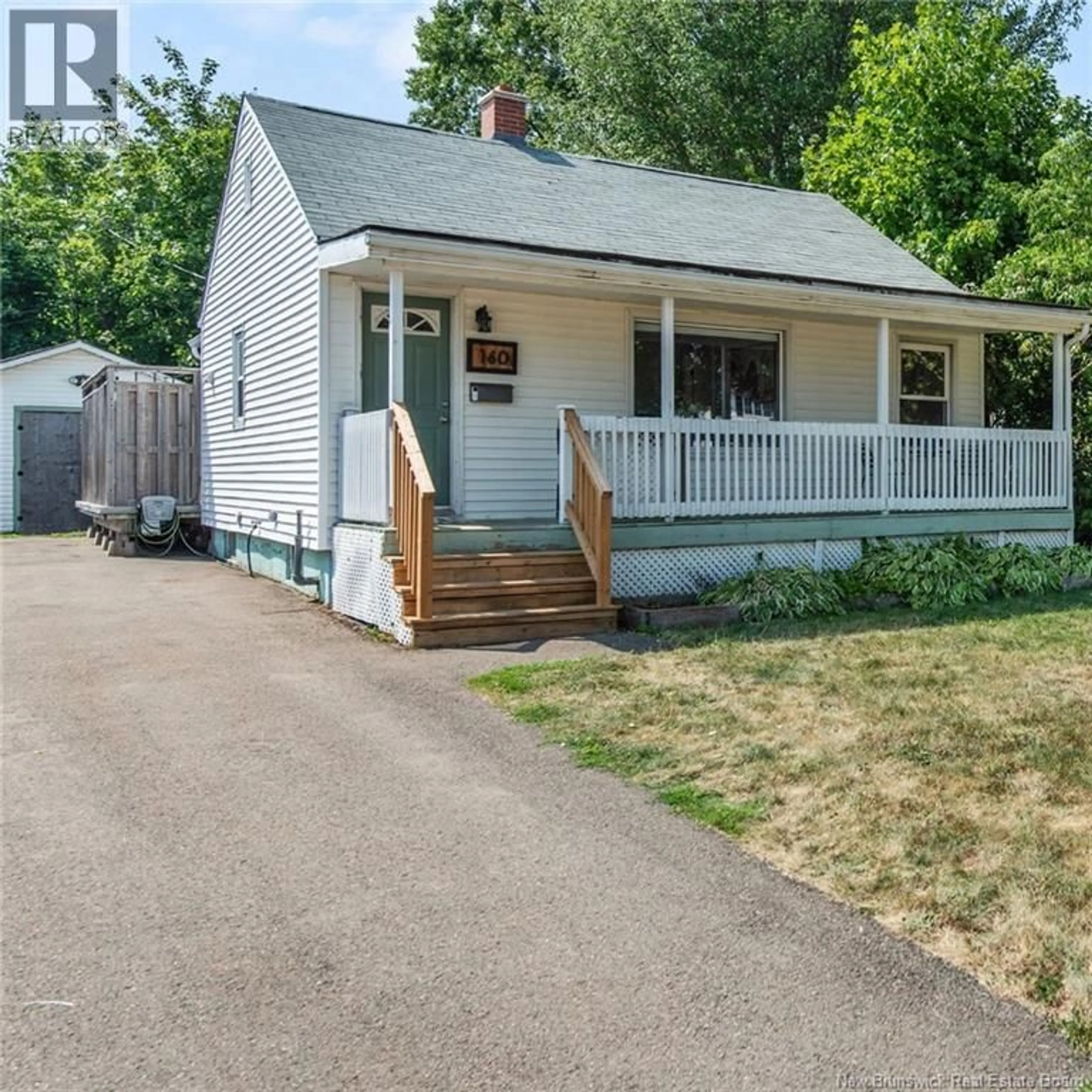 Home with vinyl exterior material, street for 160 JONES STREET, Moncton New Brunswick E1C6J6