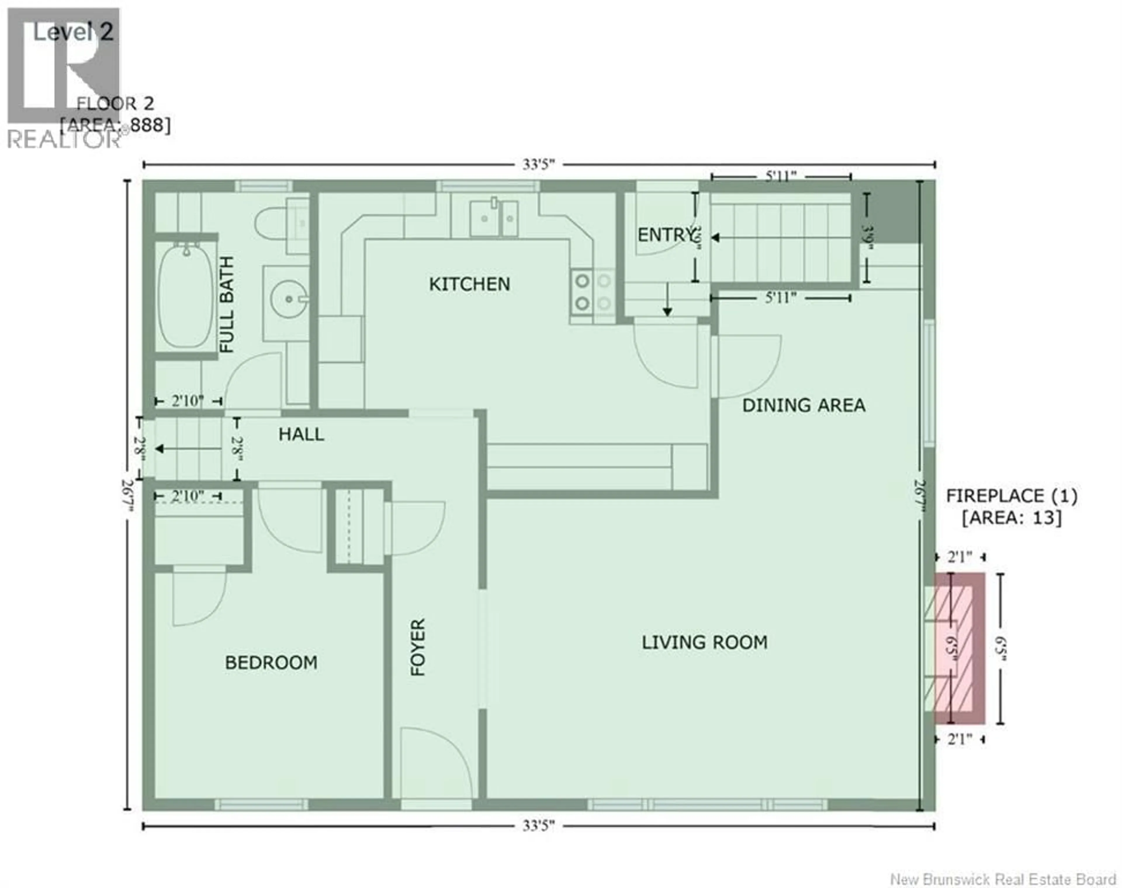 Floor plan for 135 BESSBOROUGH AVENUE, Moncton New Brunswick E1E1P8