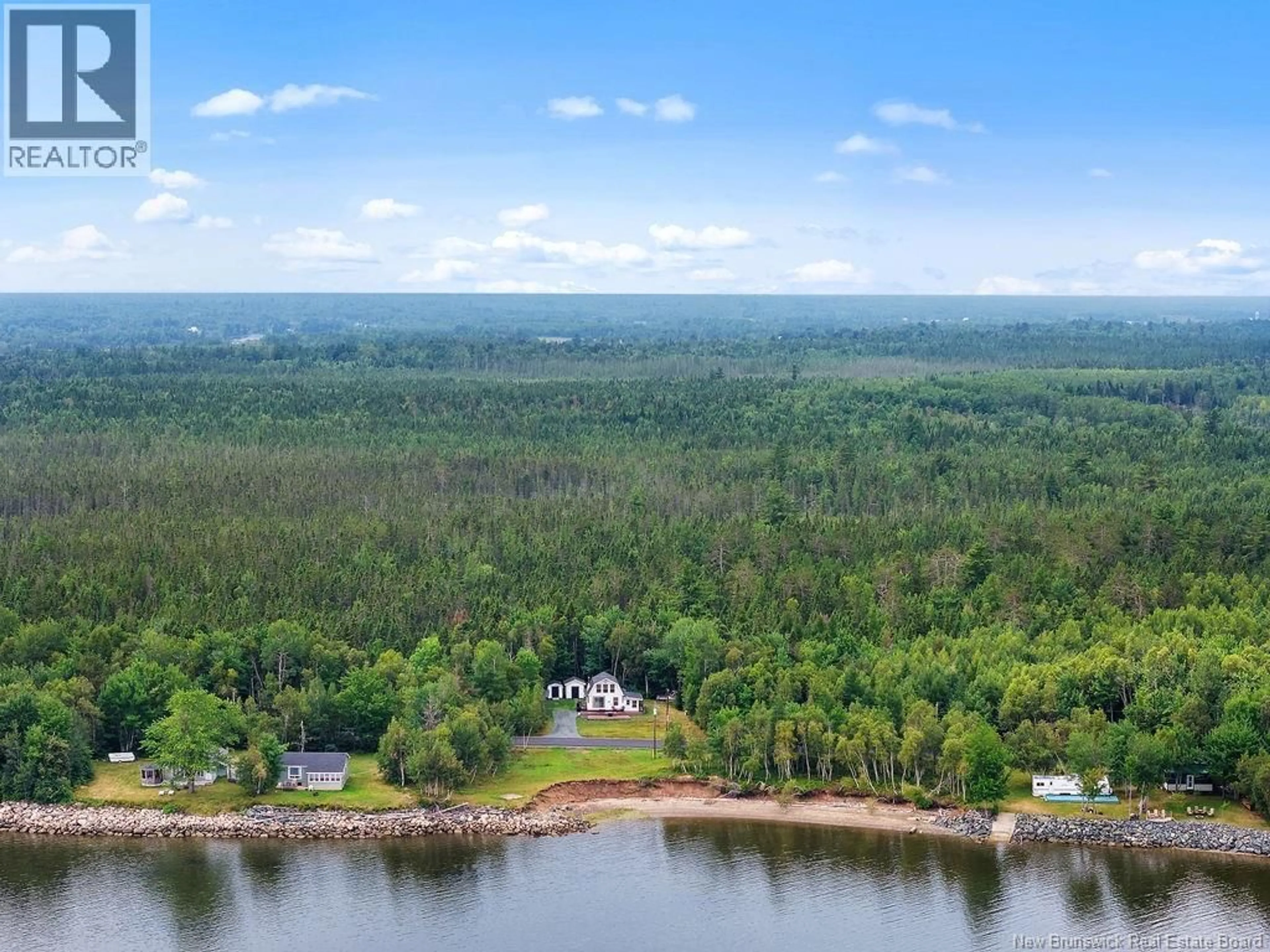 A pic from outside/outdoor area/front of a property/back of a property/a pic from drone, water/lake/river/ocean view for 458 EAST POINT ROAD, Napan New Brunswick E1N5Z5
