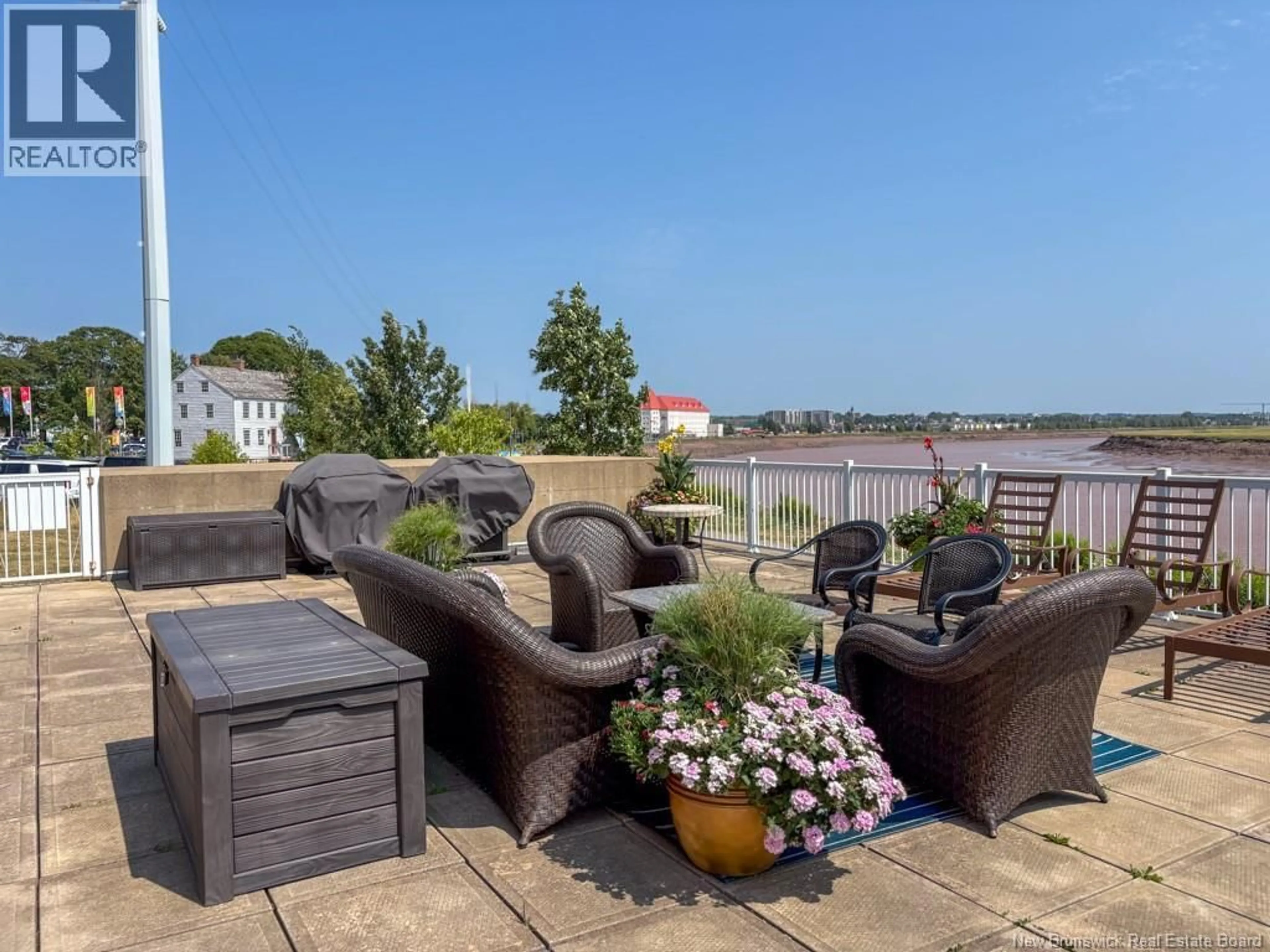Patio, water/lake/river/ocean view for 102 - 50 ASSOMPTION BOULEVARD, Moncton New Brunswick E1C0C5