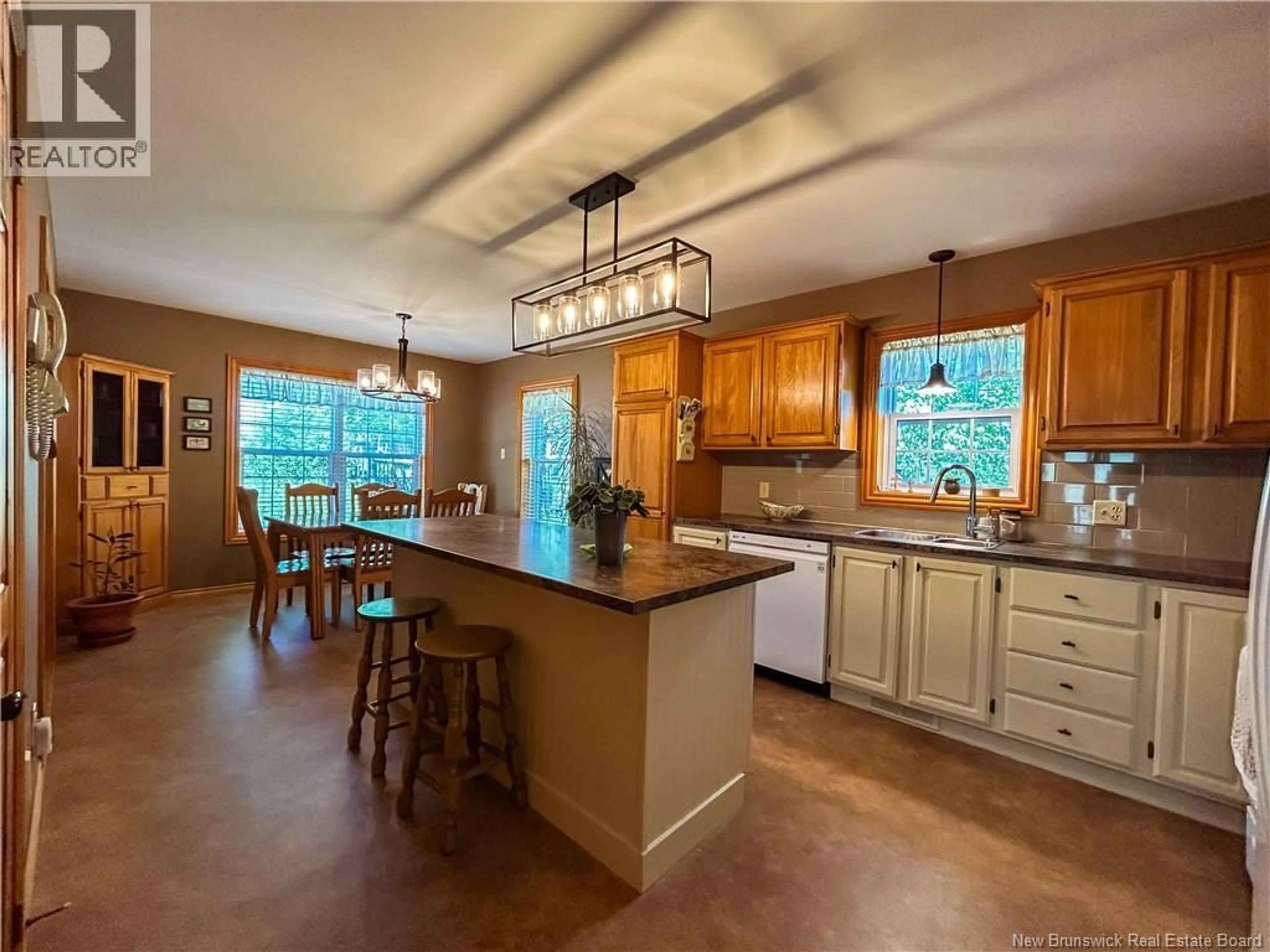 Open concept kitchen, ceramic/tile floor for 231 DOVER STREET, Campbellton New Brunswick E3N2R1