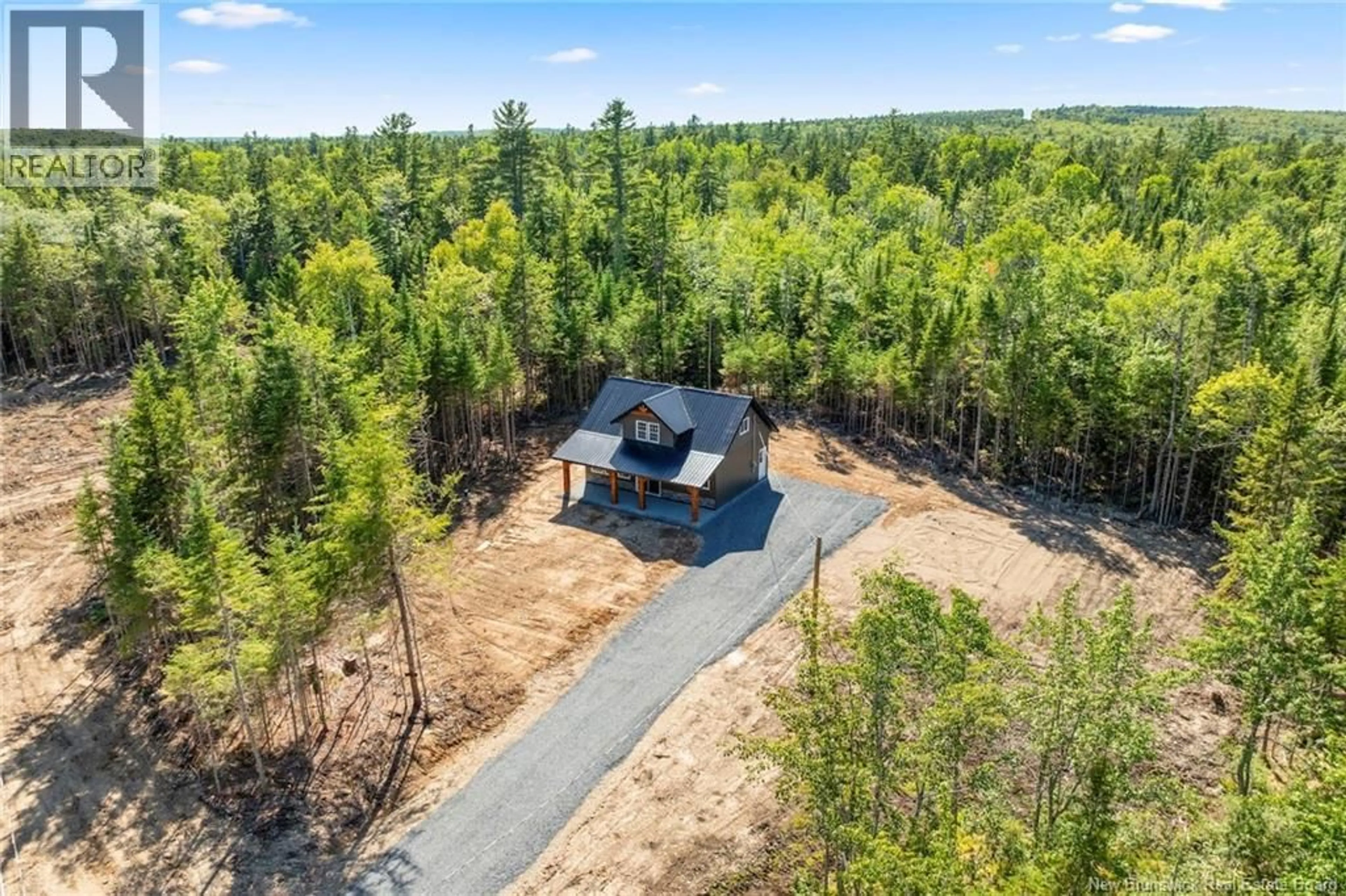 A pic from outside/outdoor area/front of a property/back of a property/a pic from drone, forest/trees view for 114 JOHN CHESSIE DRIVE, Yoho New Brunswick E6K2Z6