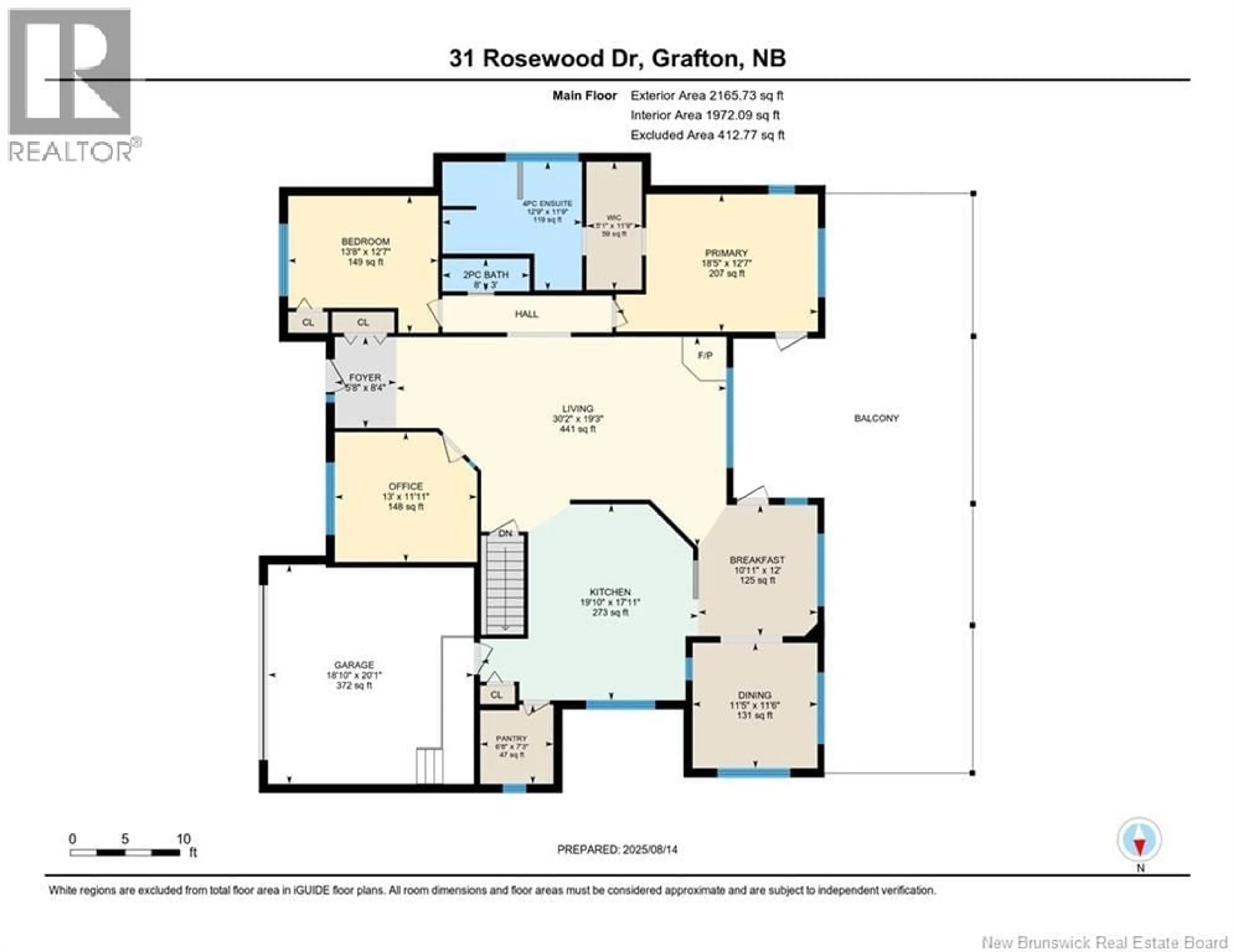 Floor plan for 31 ROSEWOOD DRIVE, Woodstock New Brunswick E7N1P4