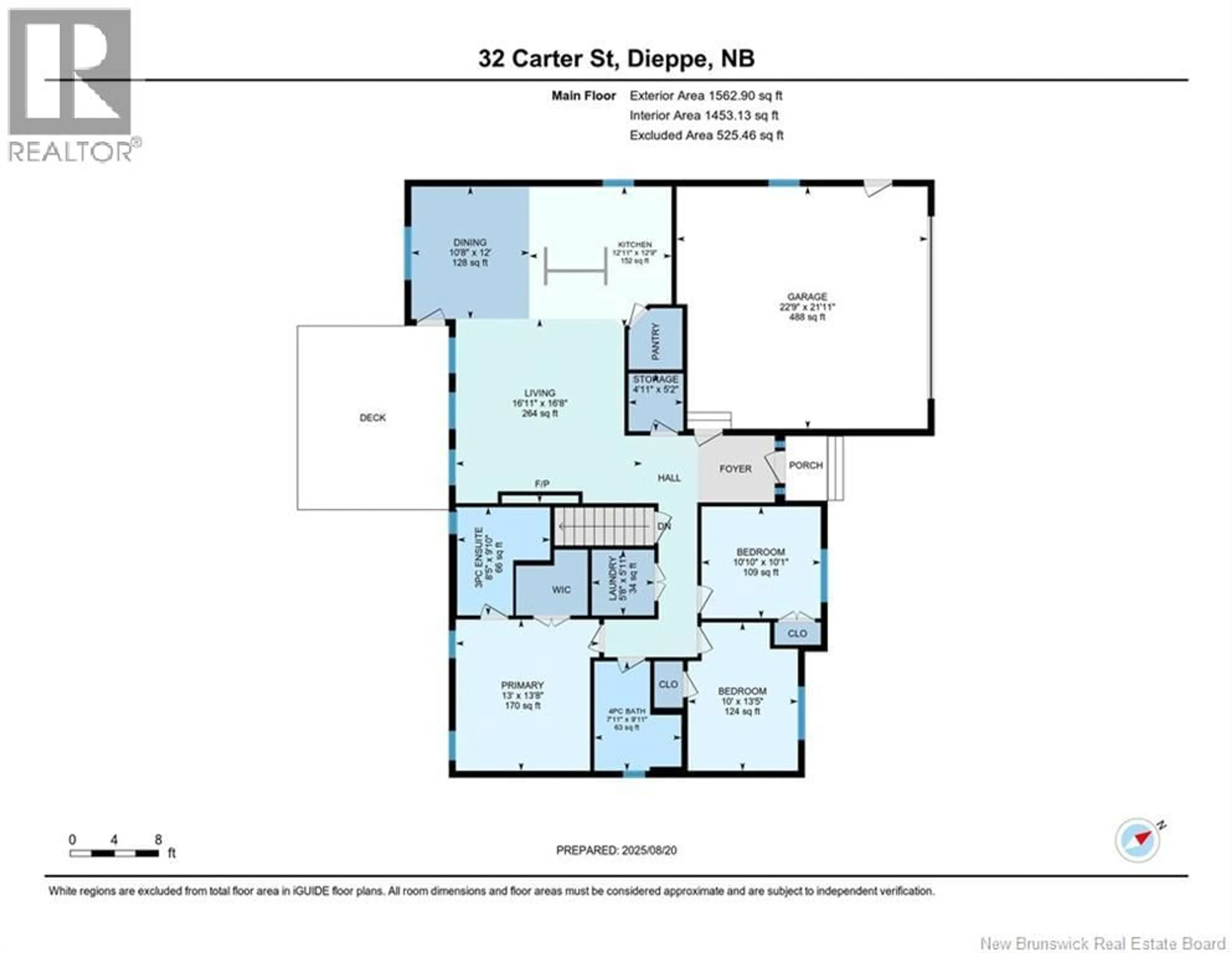 Floor plan for 32 CARTER STREET, Dieppe New Brunswick E1A0G4