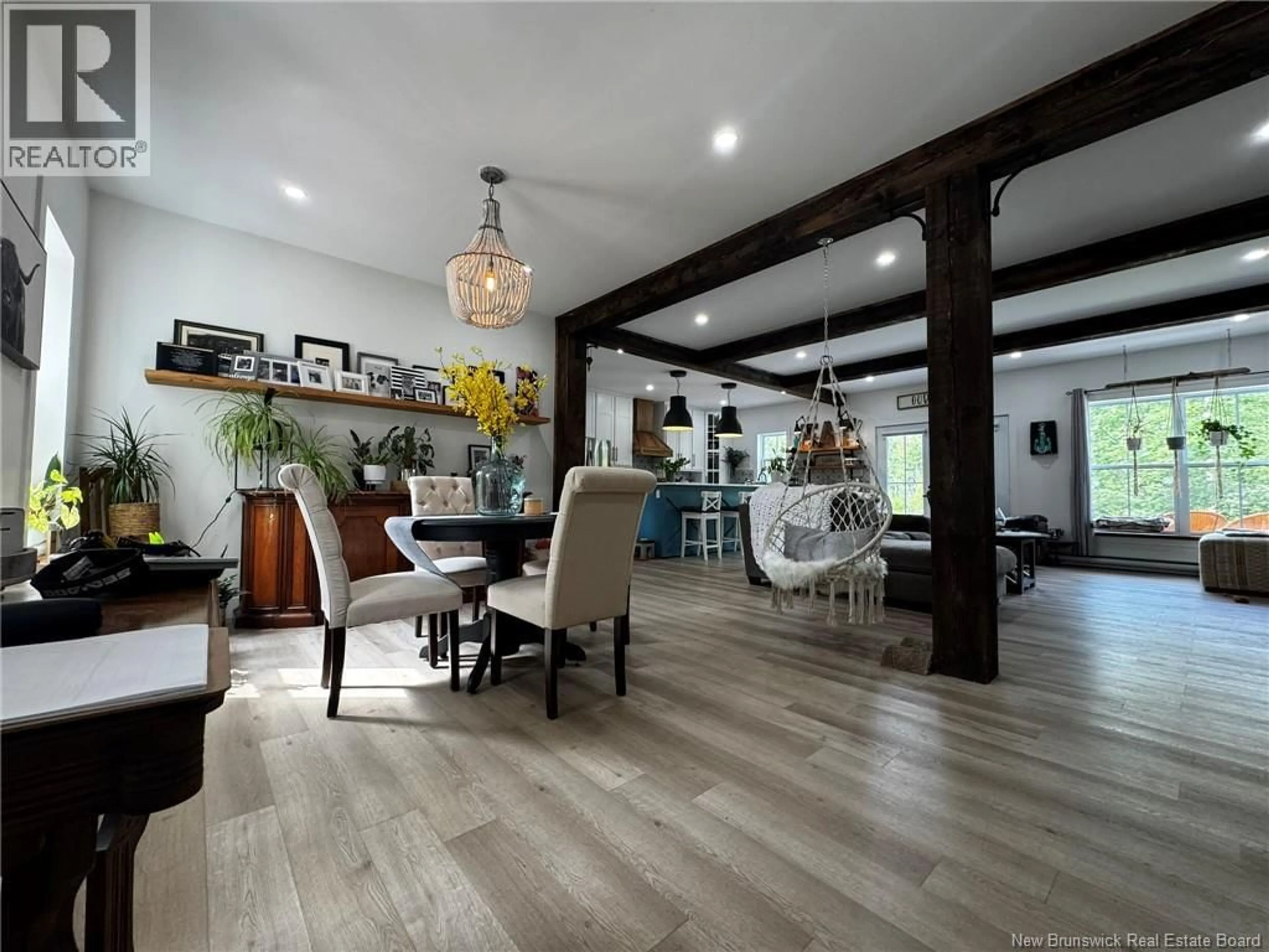 Living room with furniture, wood/laminate floor for 4 RIVERVIEW AVE, Miramichi New Brunswick E1N3J9