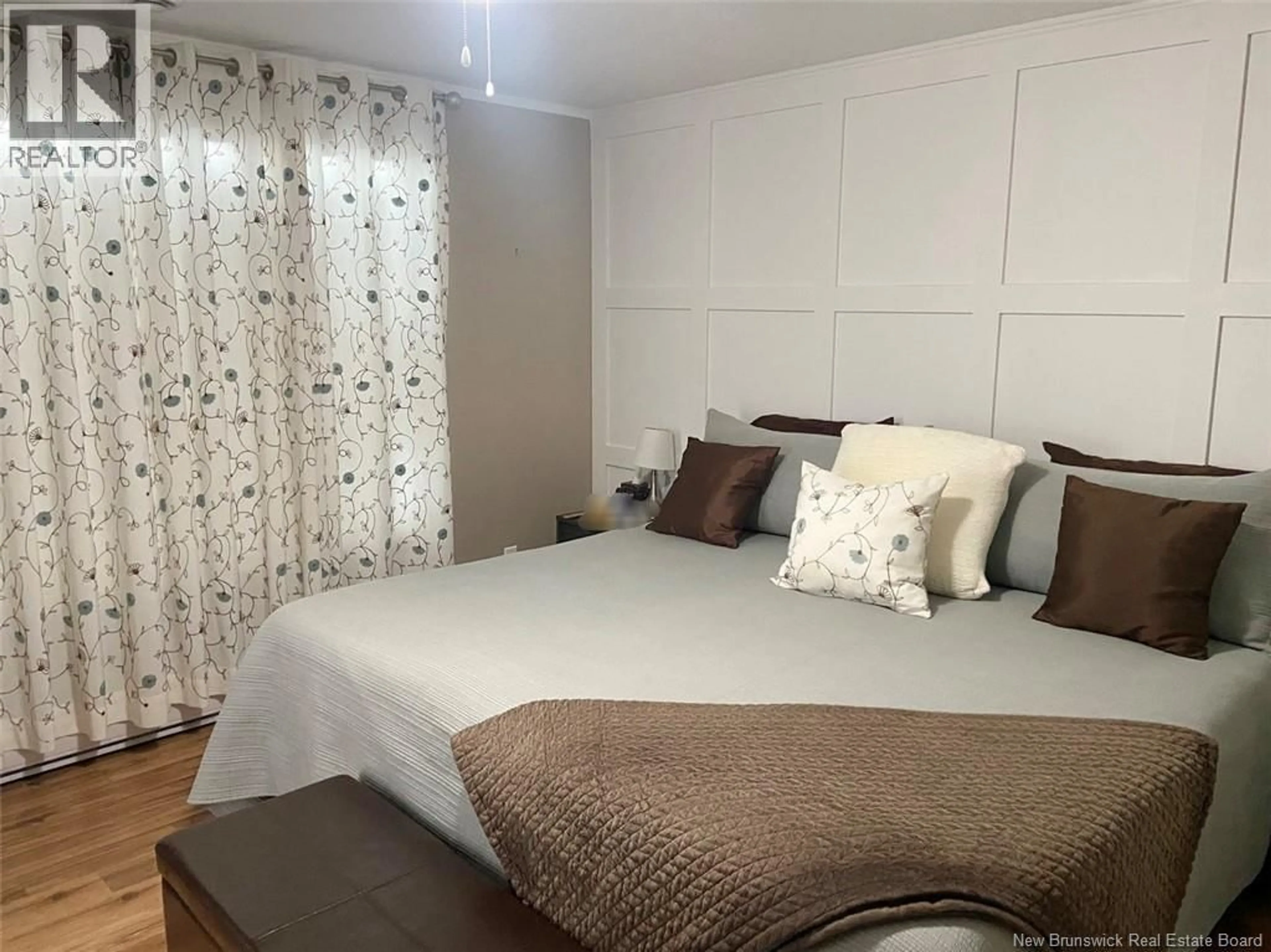 Bedroom with bed, wood/laminate floor for 45 ALBERT ROAD, Saint-Jacques New Brunswick E7B1Z6