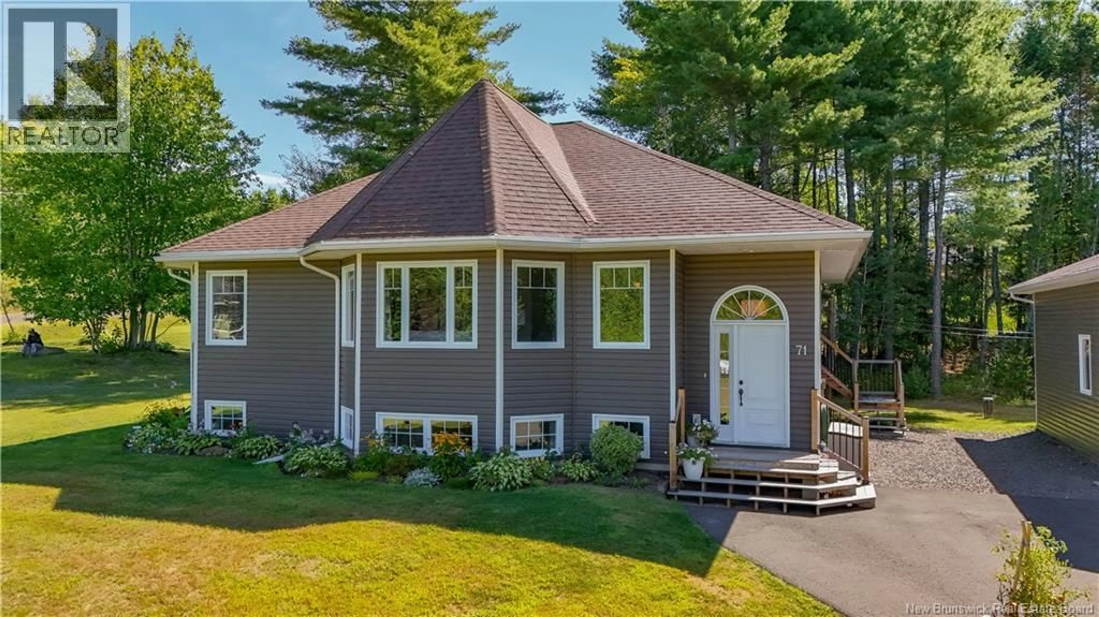Home with vinyl exterior material, street for 71 BETHANY DRIVE, Rusagonis New Brunswick E3B0N9