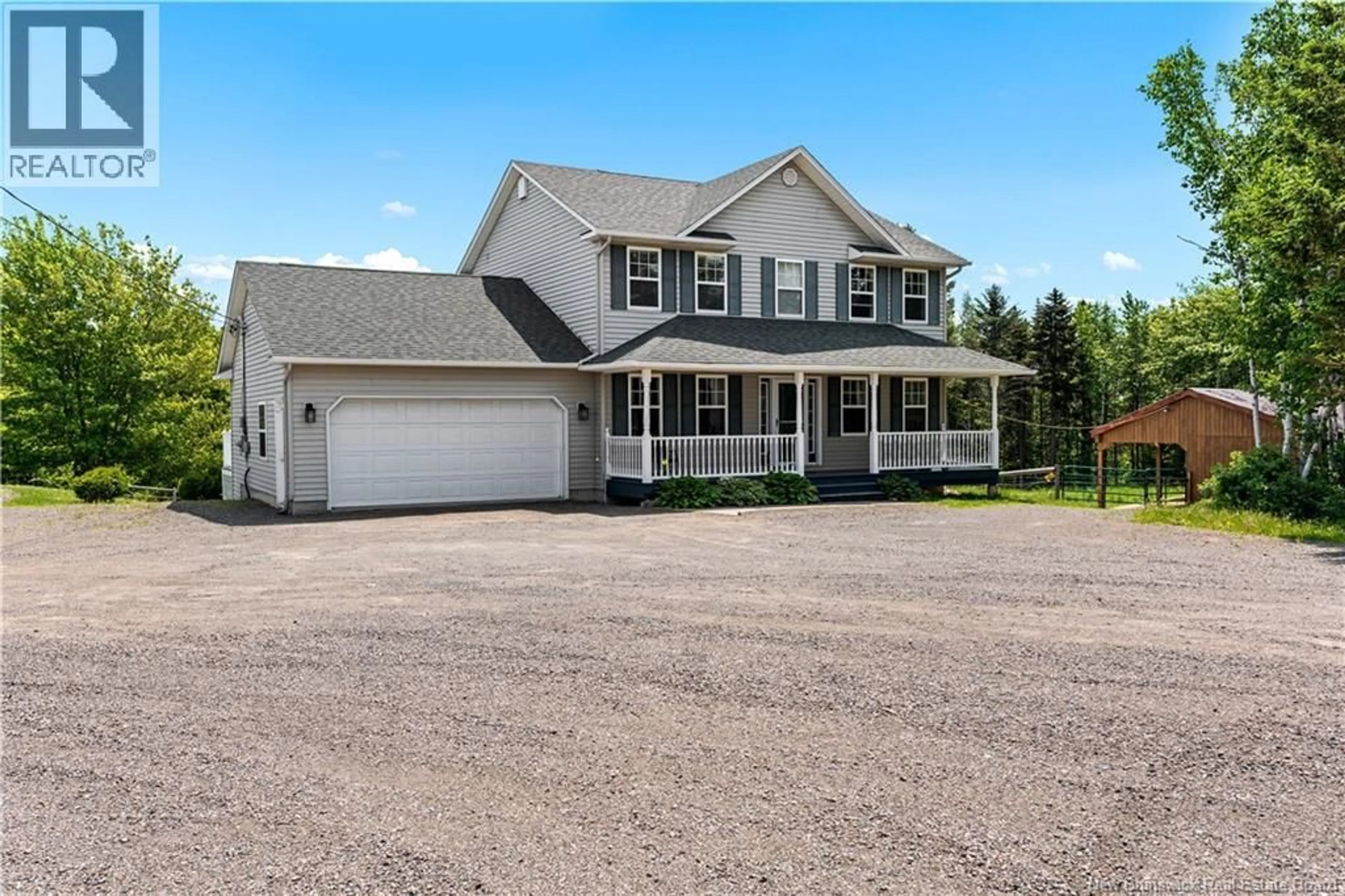 Home with vinyl exterior material, street for 3489 ROUTE 115, Notre-Dame New Brunswick E4V2C9