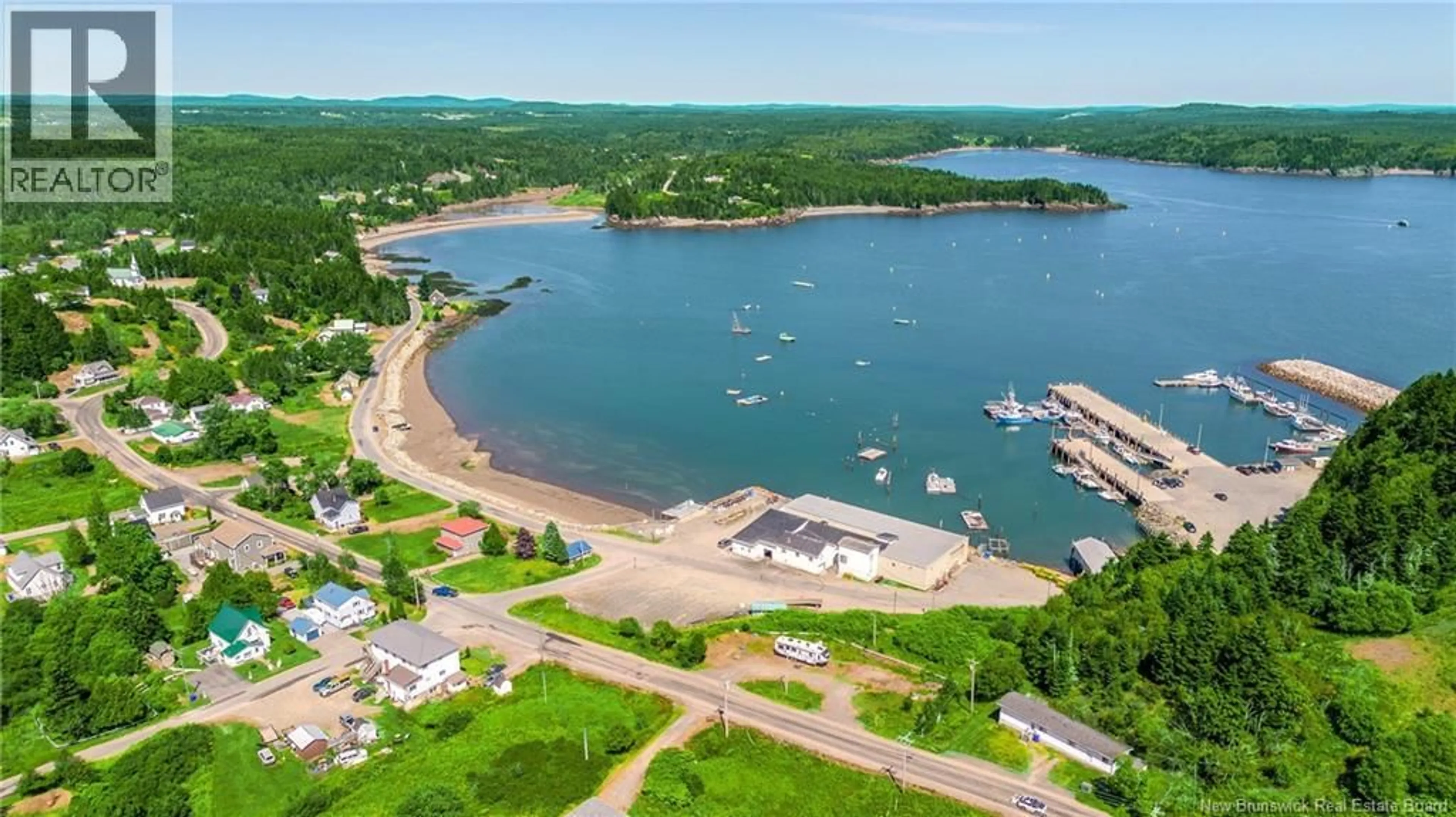 A pic from outside/outdoor area/front of a property/back of a property/a pic from drone, water/lake/river/ocean view for 639 MAIN STREET, Beaver Harbour New Brunswick E5H1N8