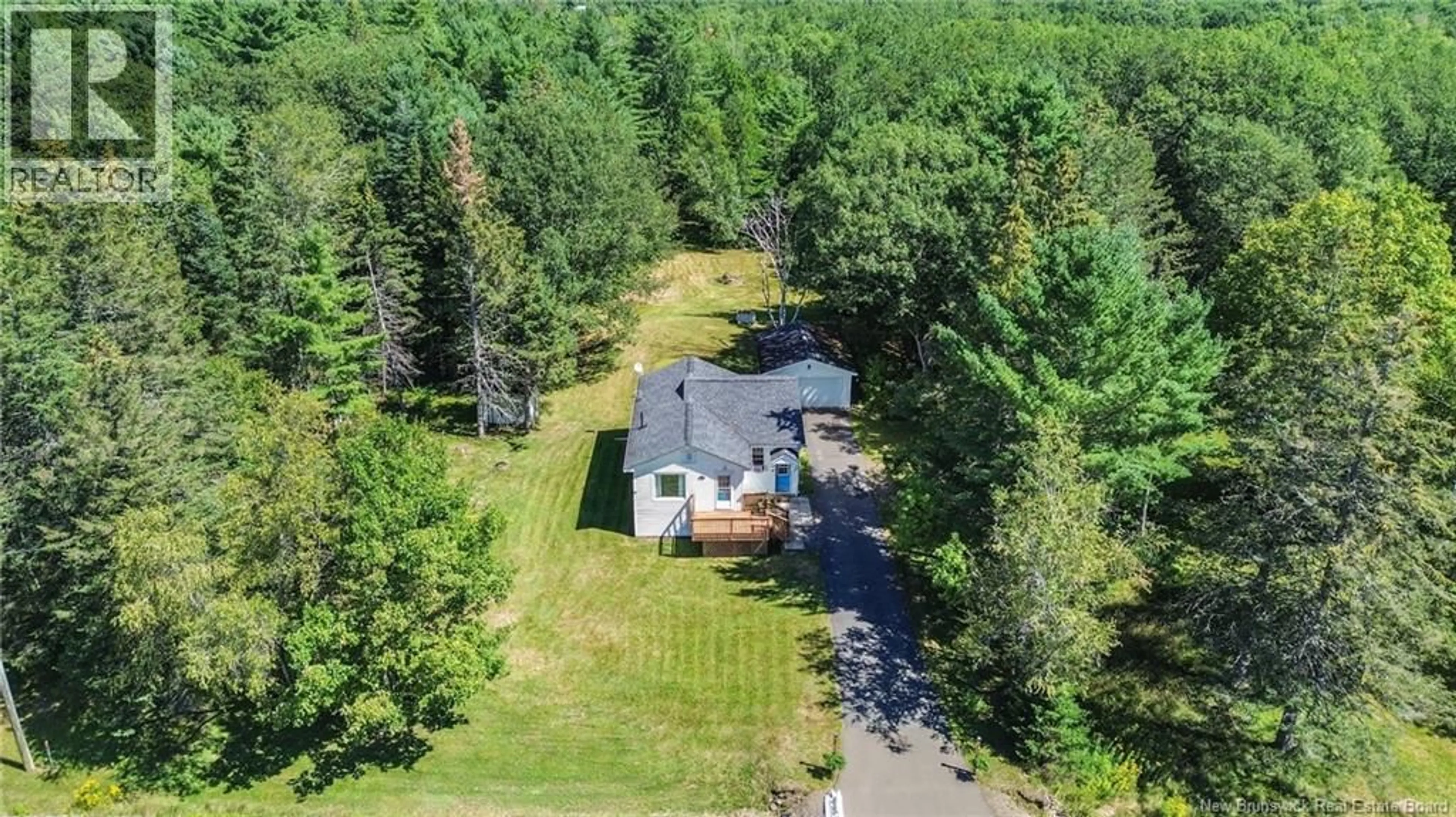 A pic from outside/outdoor area/front of a property/back of a property/a pic from drone, forest/trees view for 277 SUNBURY DRIVE, Fredericton Junction New Brunswick E5L1S5