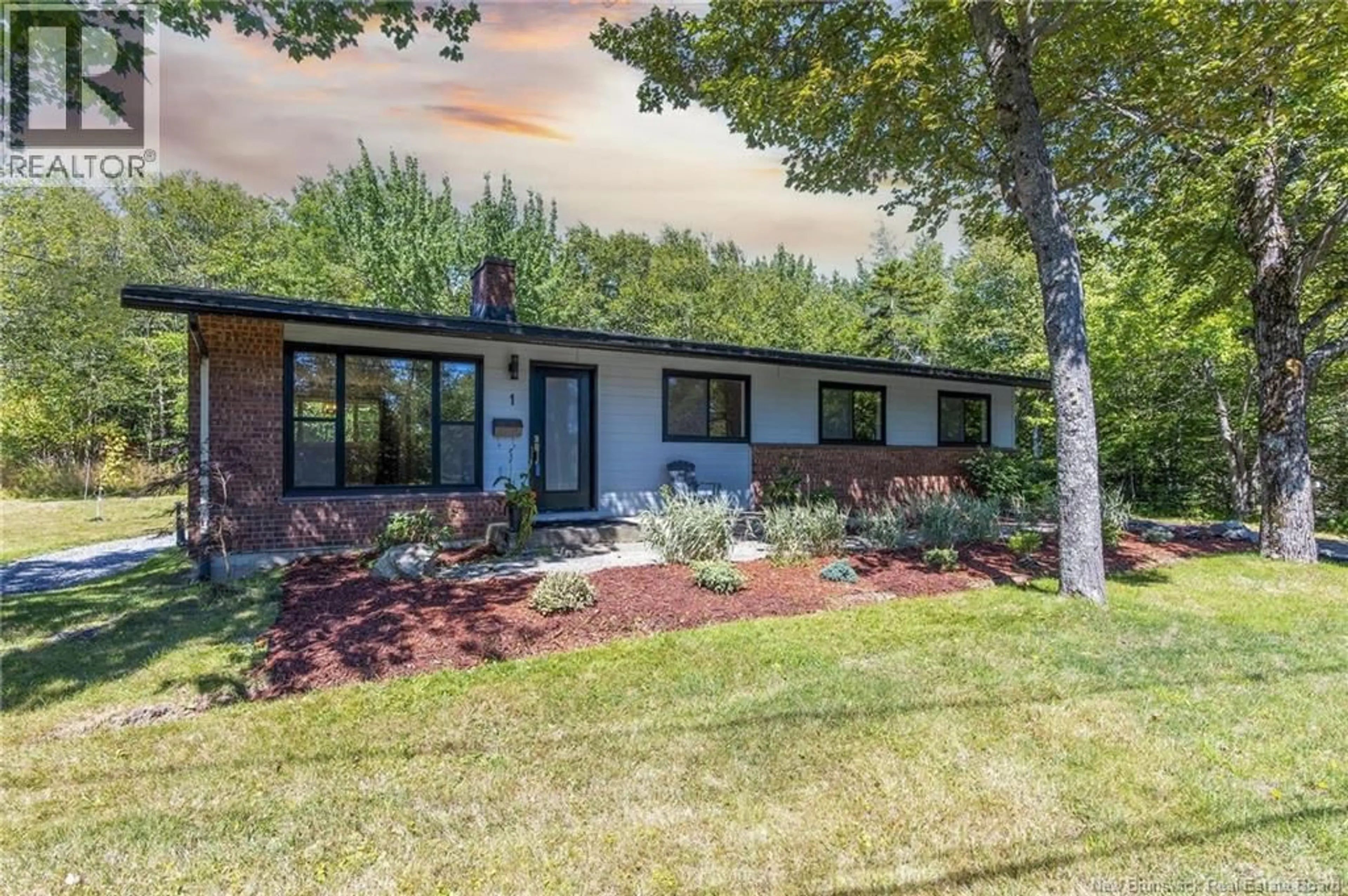 Home with vinyl exterior material, street for 1 KILDARE COURT, Rothesay New Brunswick E2H1C3