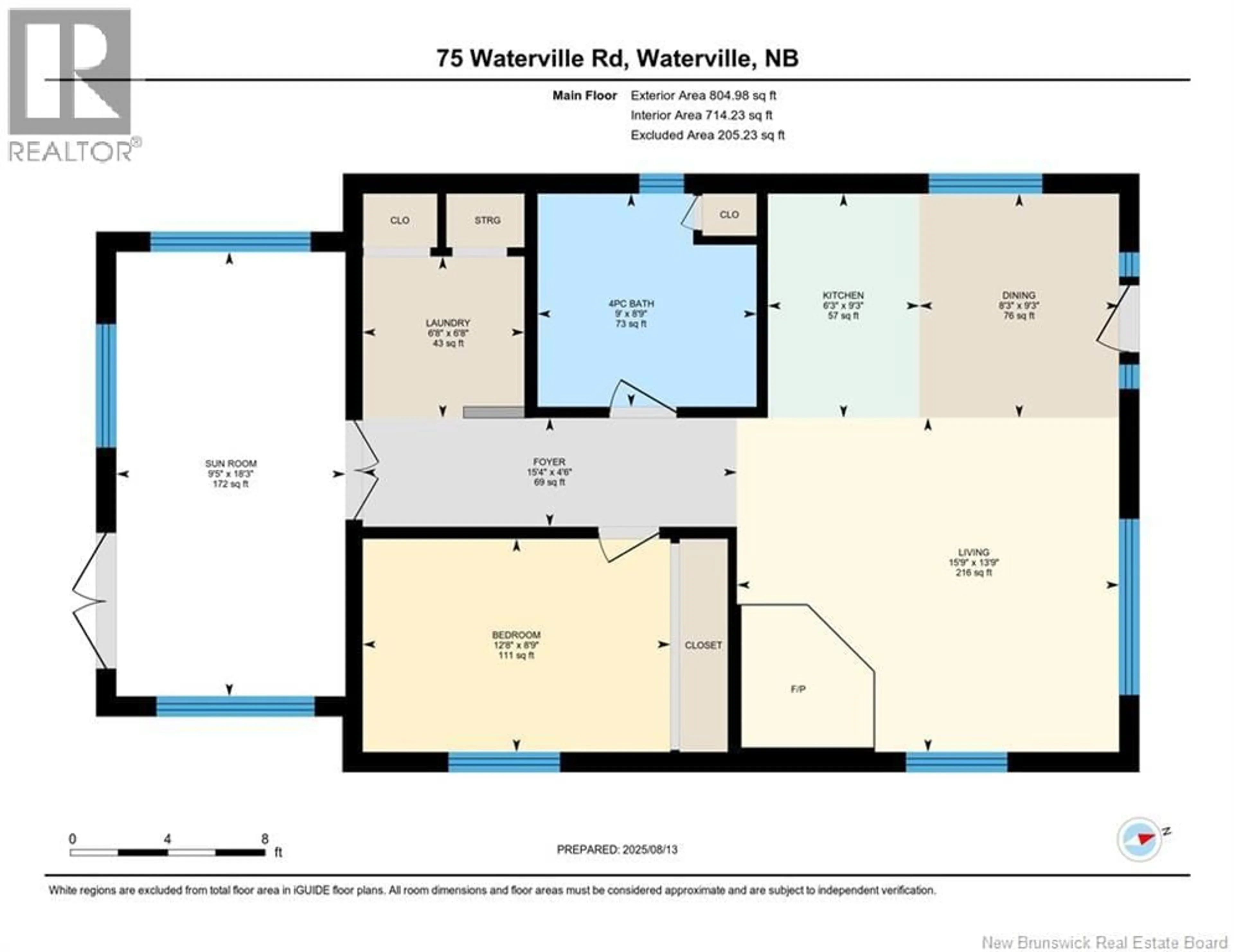 Floor plan for 75 WATERVILLE ROAD, Waterville-Sunbury New Brunswick E2V3R8