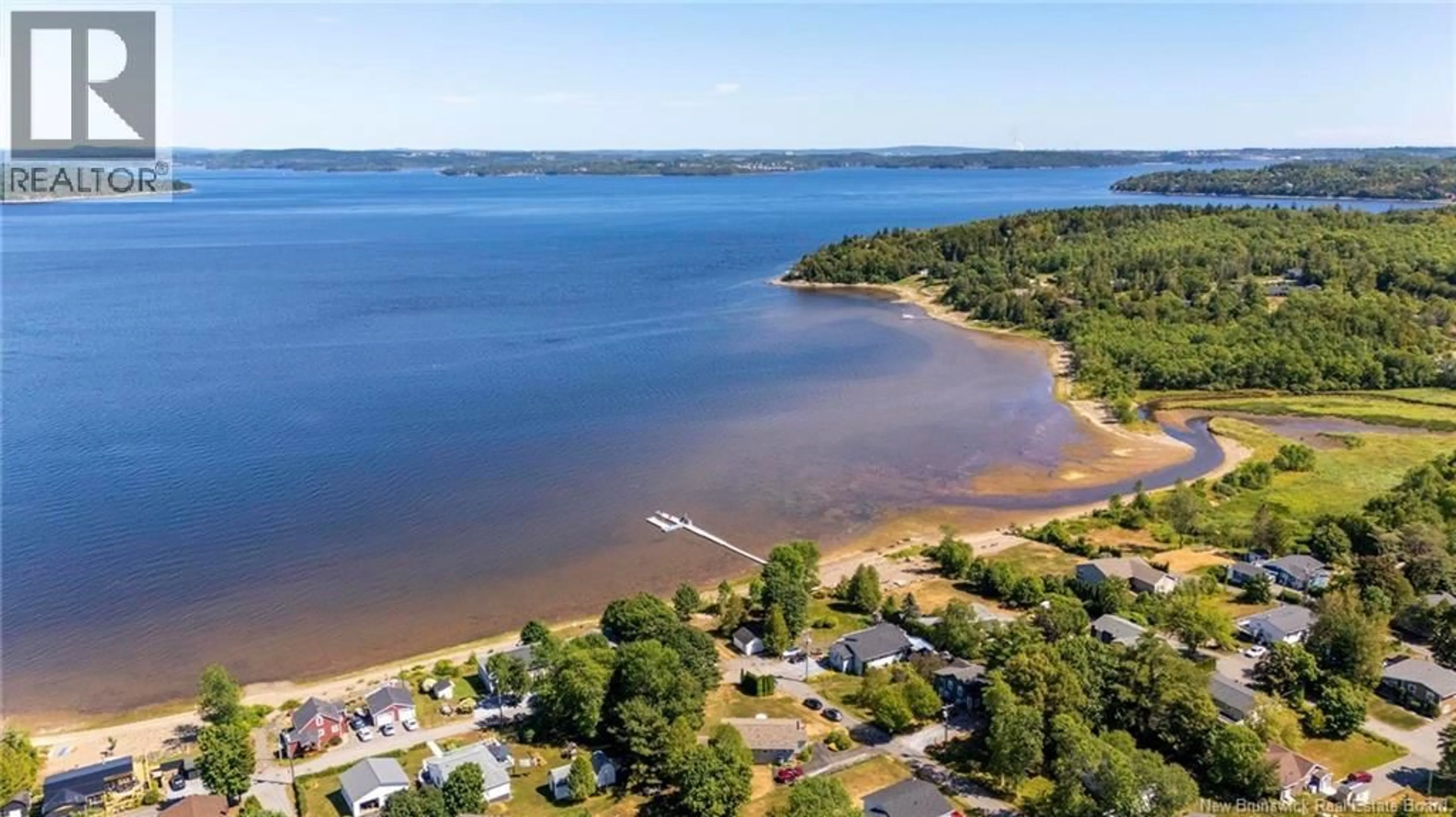 A pic from outside/outdoor area/front of a property/back of a property/a pic from drone, water/lake/river/ocean view for 5 KENWOOD ROAD, Grand Bay-Westfield New Brunswick E5K1M7