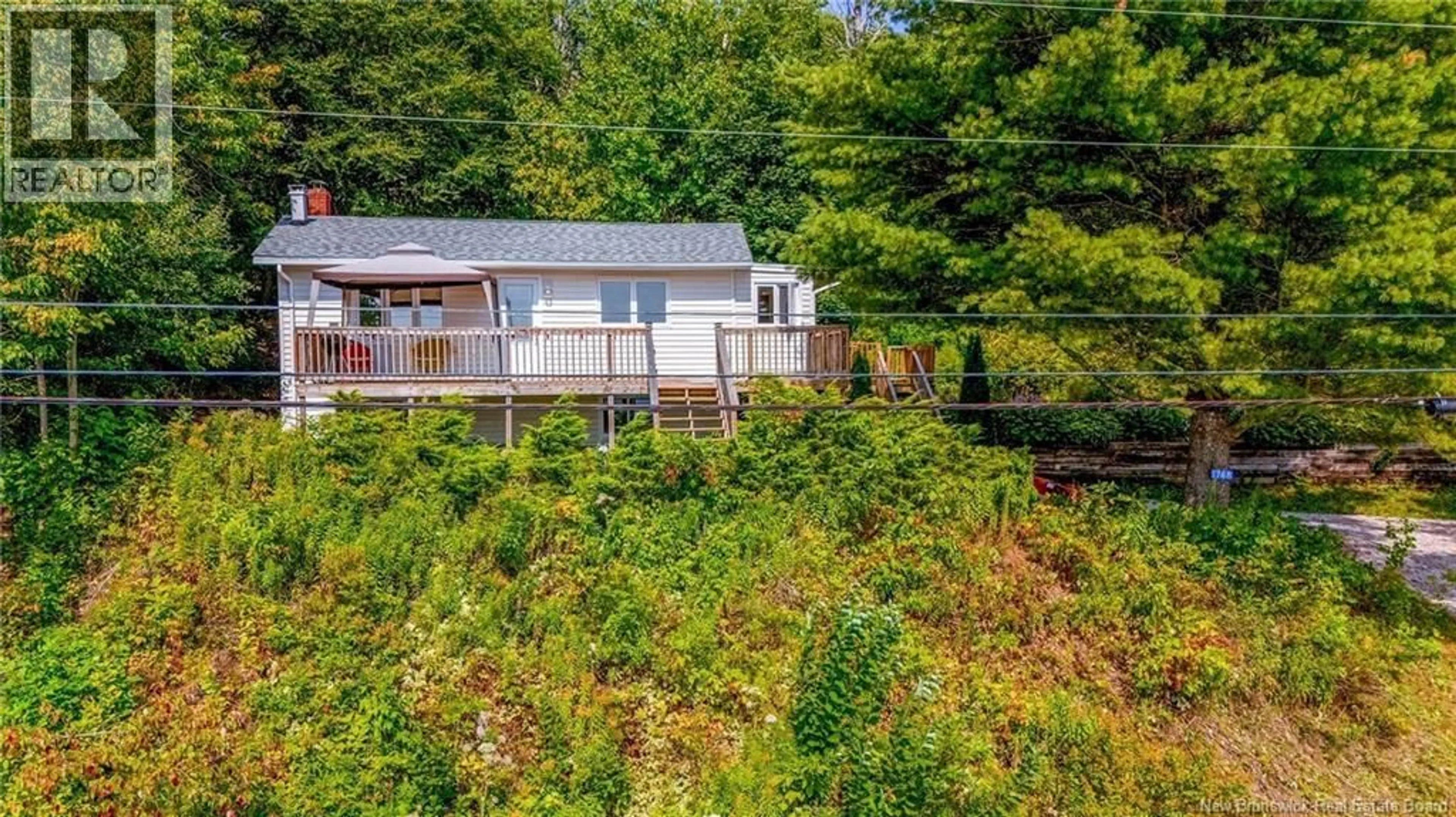A pic from outside/outdoor area/front of a property/back of a property/a pic from drone, water/lake/river/ocean view for 1768 ROUTE 845, Summerville New Brunswick E5C1C2