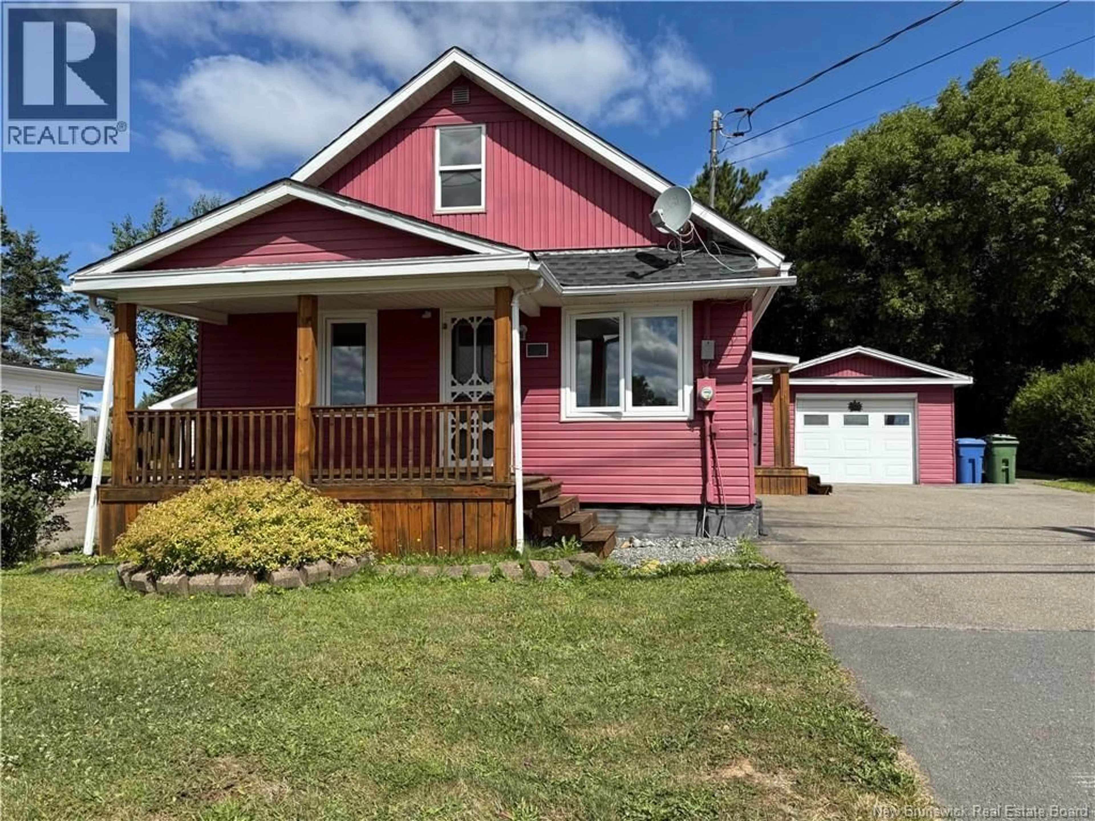 Home with vinyl exterior material, street for 219 TOBIQUE ROAD, Grand-Sault/Grand Falls New Brunswick E3Y1E8
