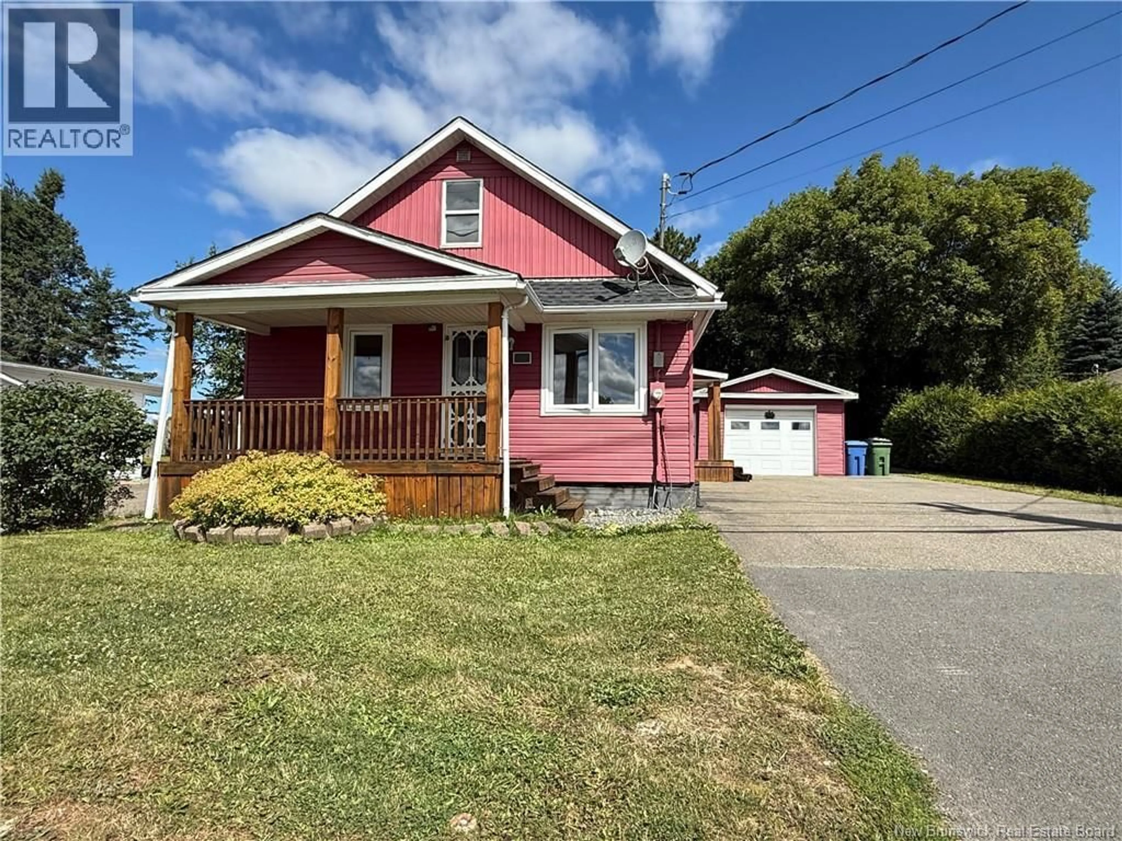 Home with vinyl exterior material, street for 219 TOBIQUE ROAD, Grand-Sault/Grand Falls New Brunswick E3Y1E8