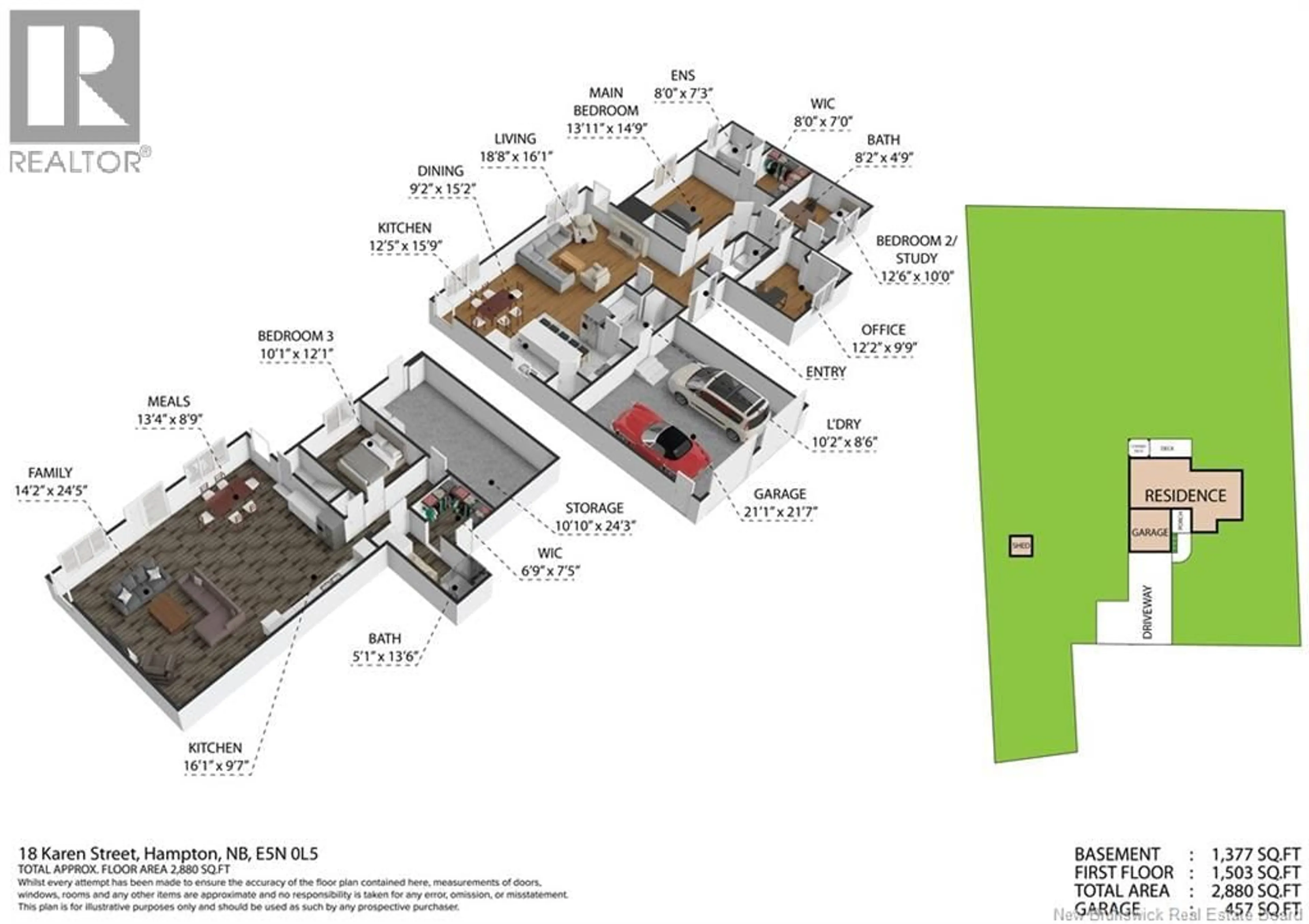 Floor plan for 18 KAREN STREET, Nauwigewauk New Brunswick E5N0L5