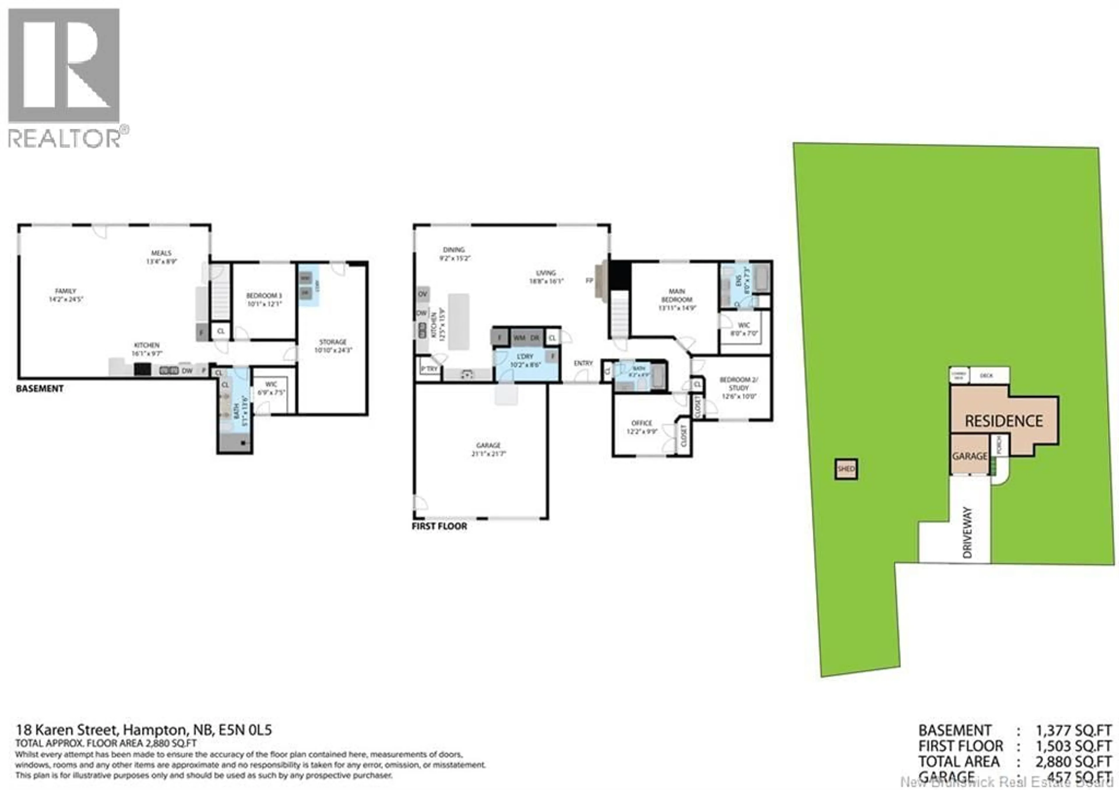 Floor plan for 18 KAREN STREET, Nauwigewauk New Brunswick E5N0L5