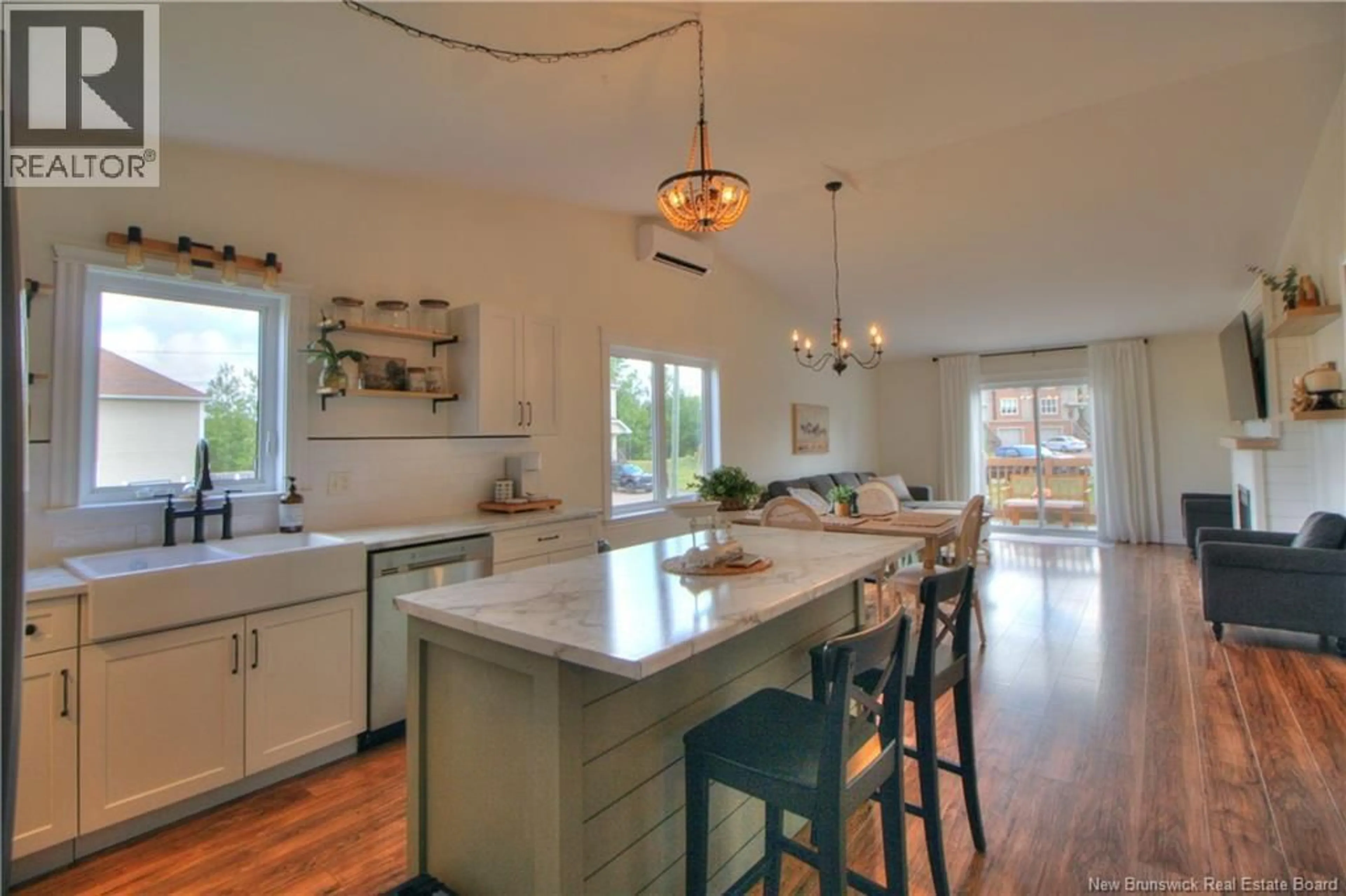 Open concept kitchen, ceramic/tile floor for 65 GAGNON DRIVE, Moncton New Brunswick E1A0A6
