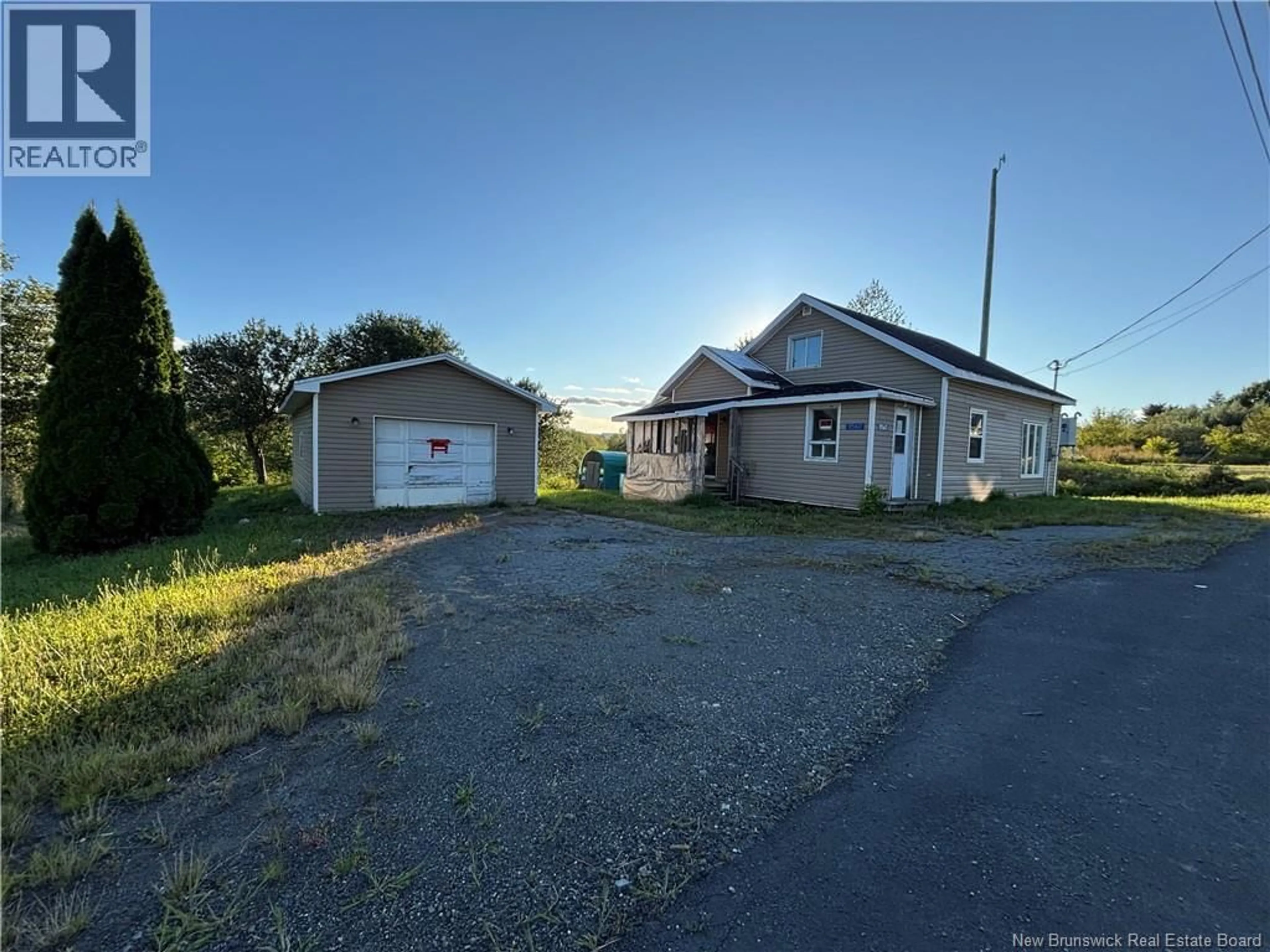 A pic from outside/outdoor area/front of a property/back of a property/a pic from drone, building for 11560 144 ROUTE, Saint-Léonard-Parent New Brunswick E7E2M8