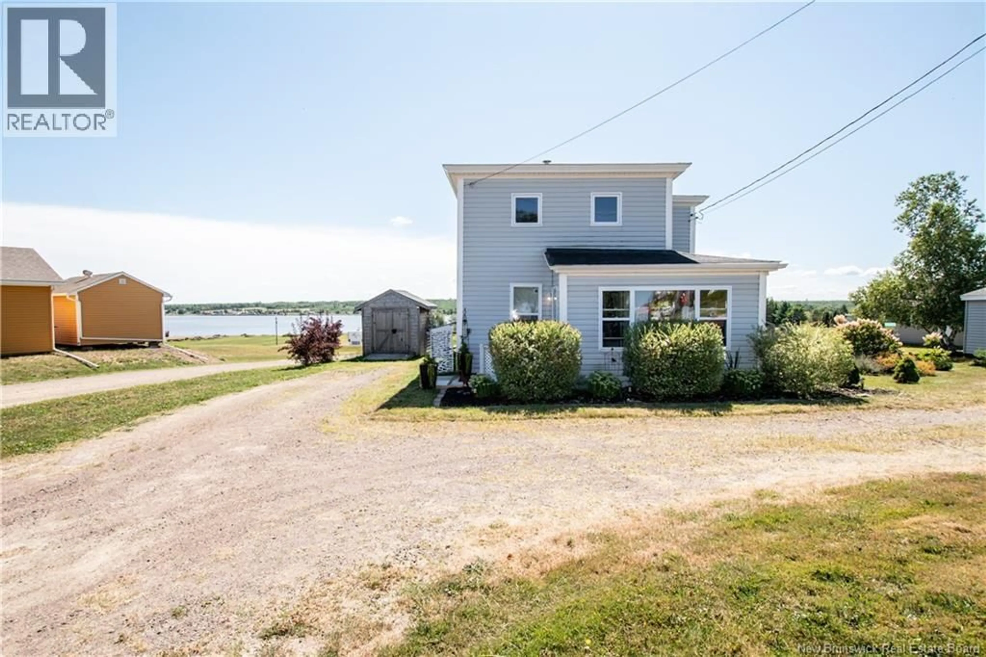 A pic from outside/outdoor area/front of a property/back of a property/a pic from drone, water/lake/river/ocean view for 558 ROUTE 535, Notre-Dame New Brunswick E4V2L1