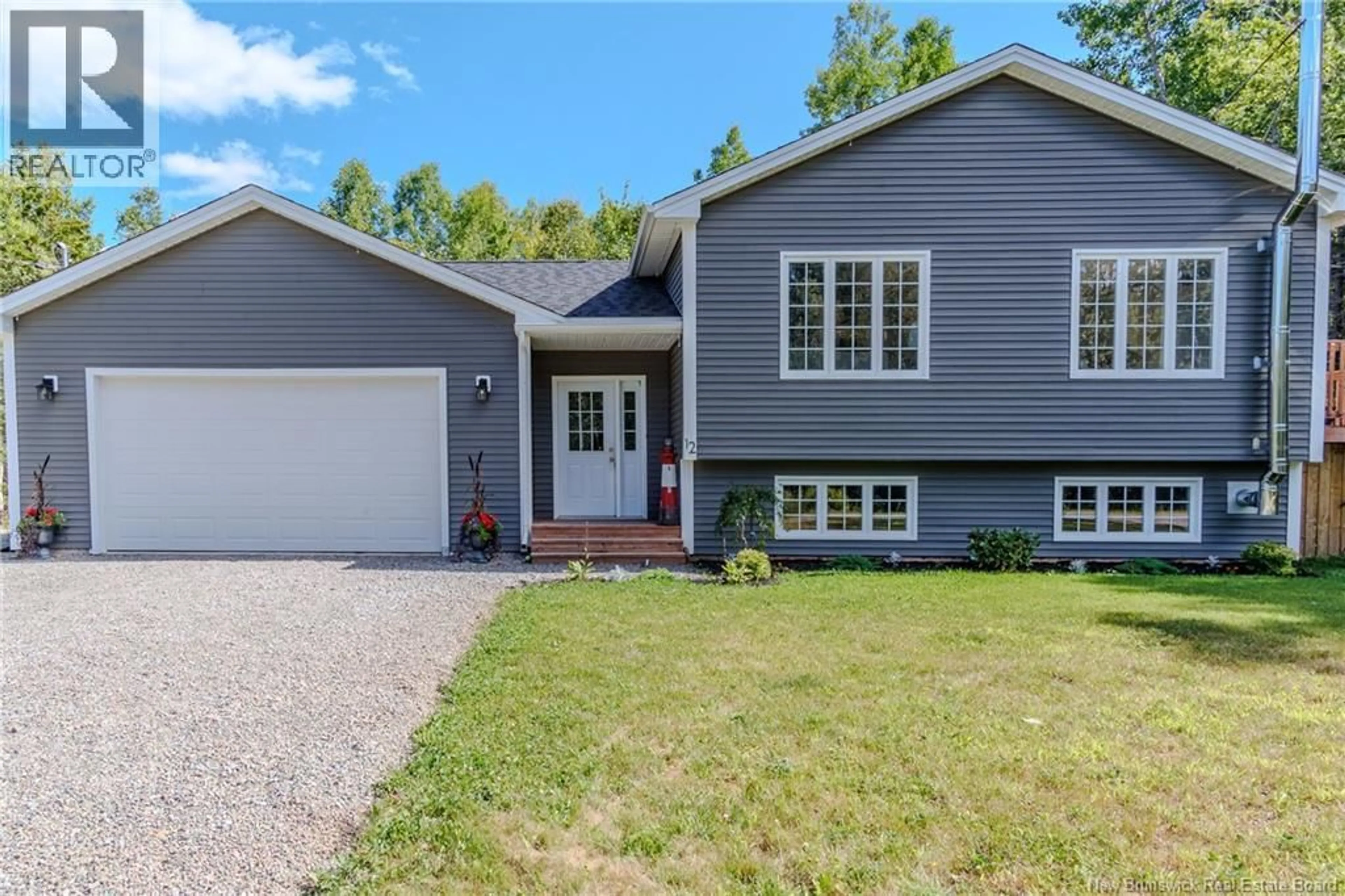 Home with vinyl exterior material, street for 12 KRISTA DRIVE, Hampton New Brunswick E5N7R8