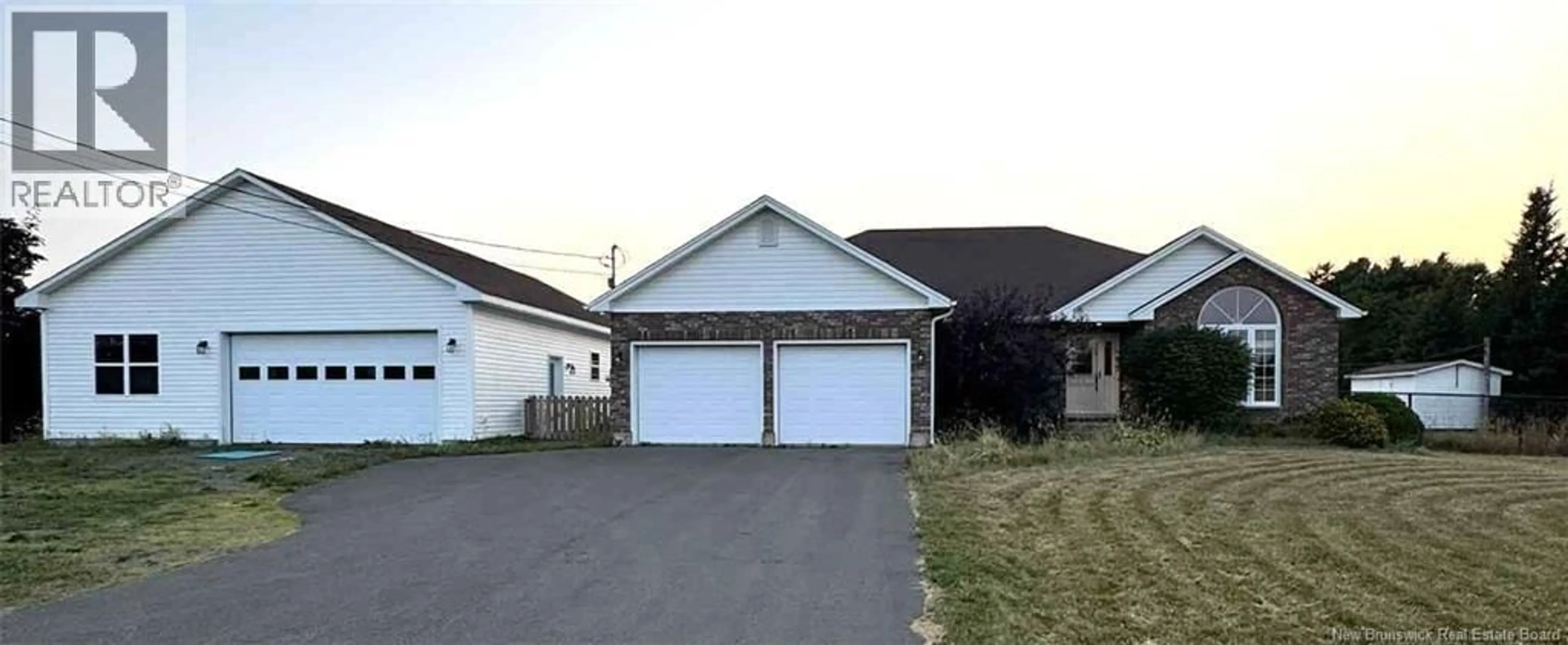 Home with vinyl exterior material, street for 4951 ROUTE 530, Grande-Digue New Brunswick E4R5J1