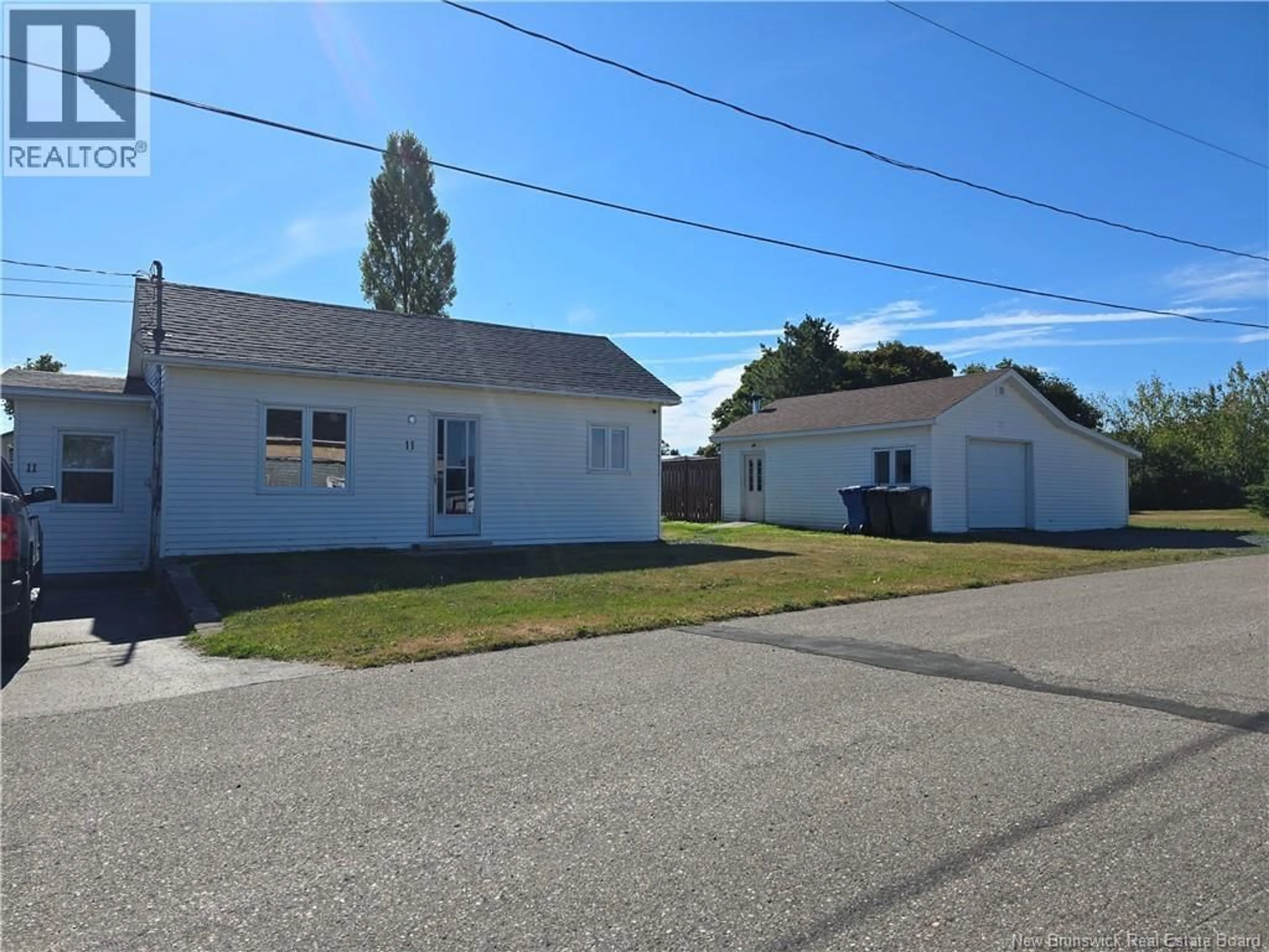 A pic from outside/outdoor area/front of a property/back of a property/a pic from drone, street for 11 VETERANS, Belledune New Brunswick E8G2X3