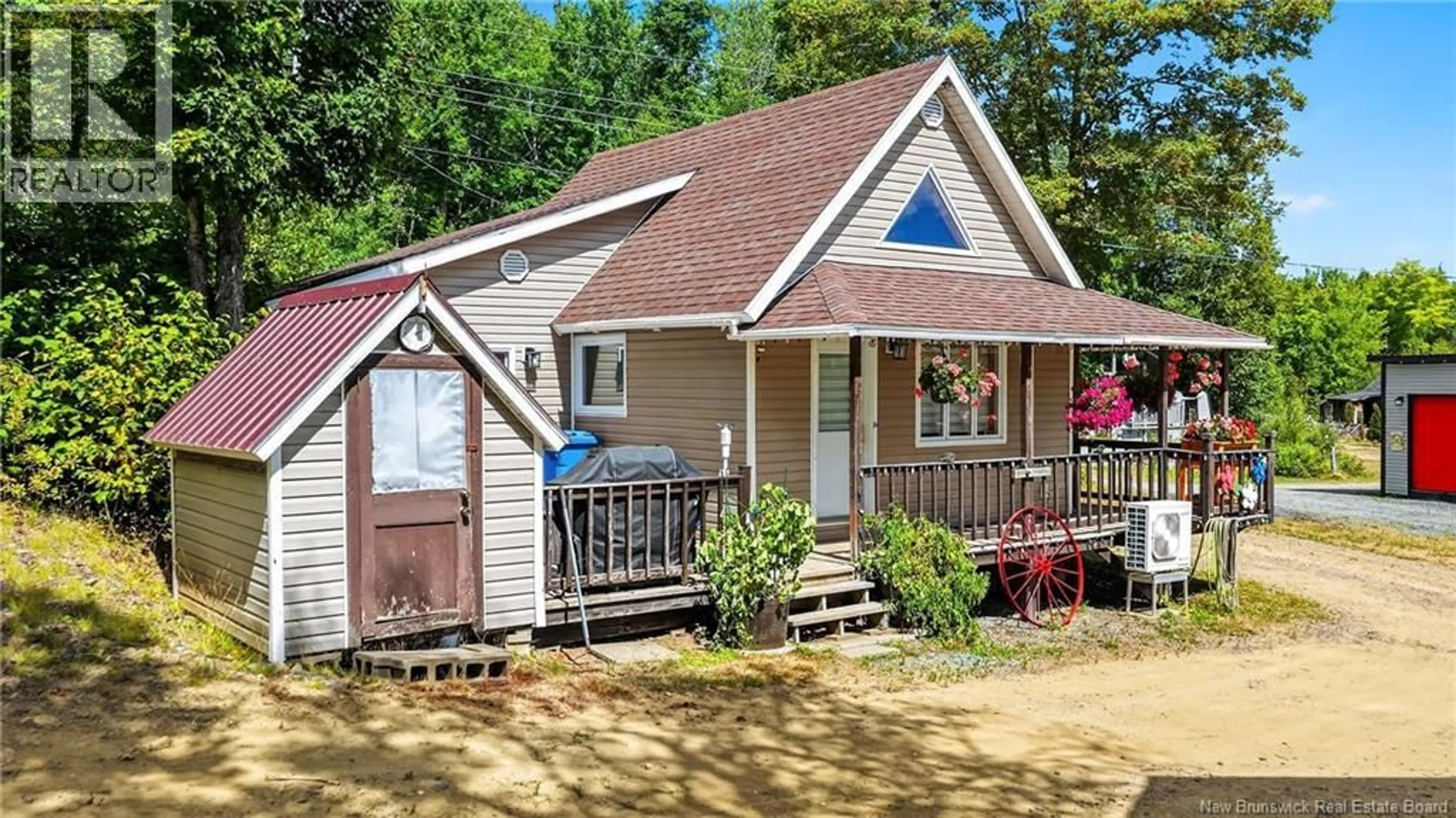 Home with vinyl exterior material, street for 126 ALLÉE LAC ADAM, Val-Doucet New Brunswick E8R1X4